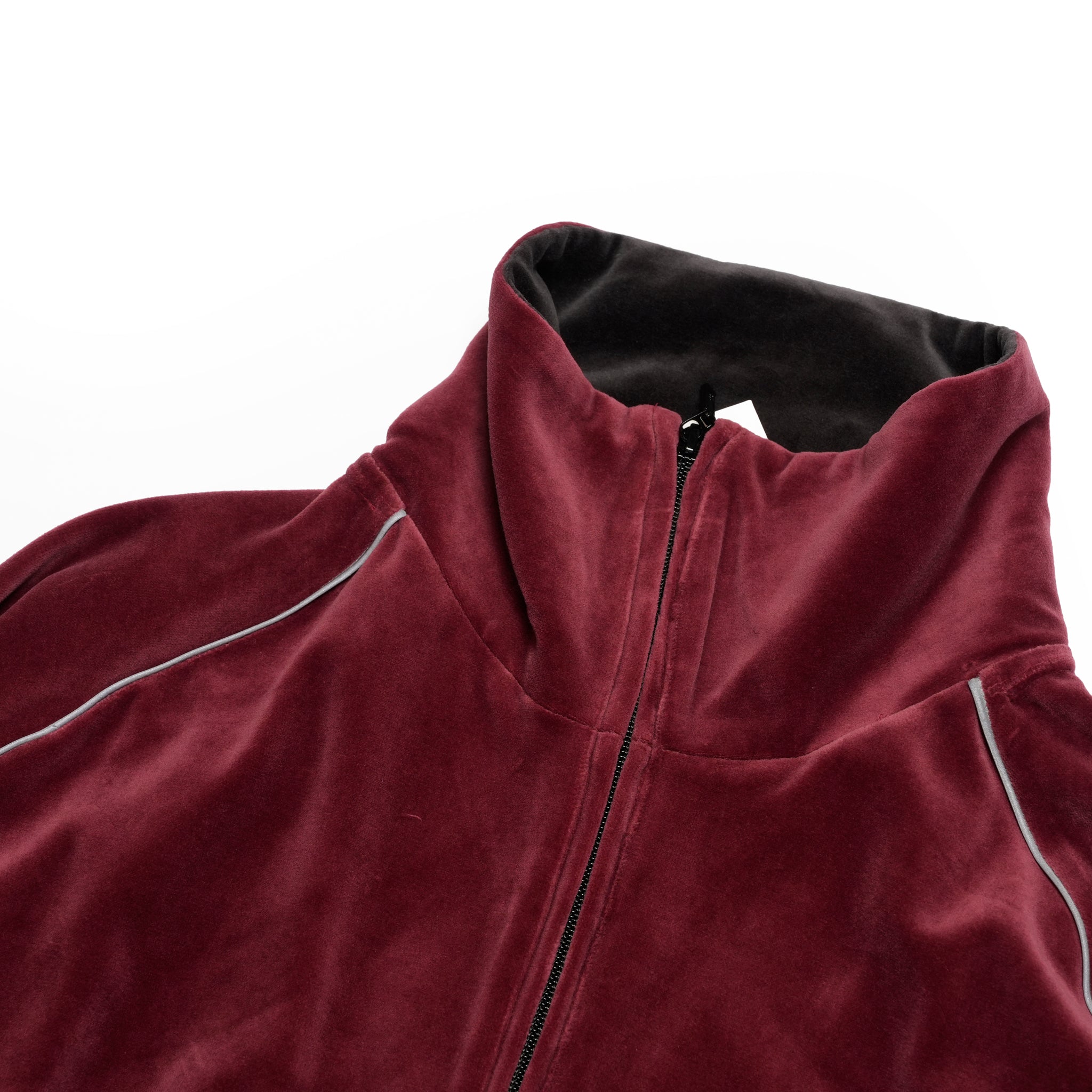 VELOUR TRACK JACKET | Color_Wine | No_voo-1242_wine【VOO_ヴォー】