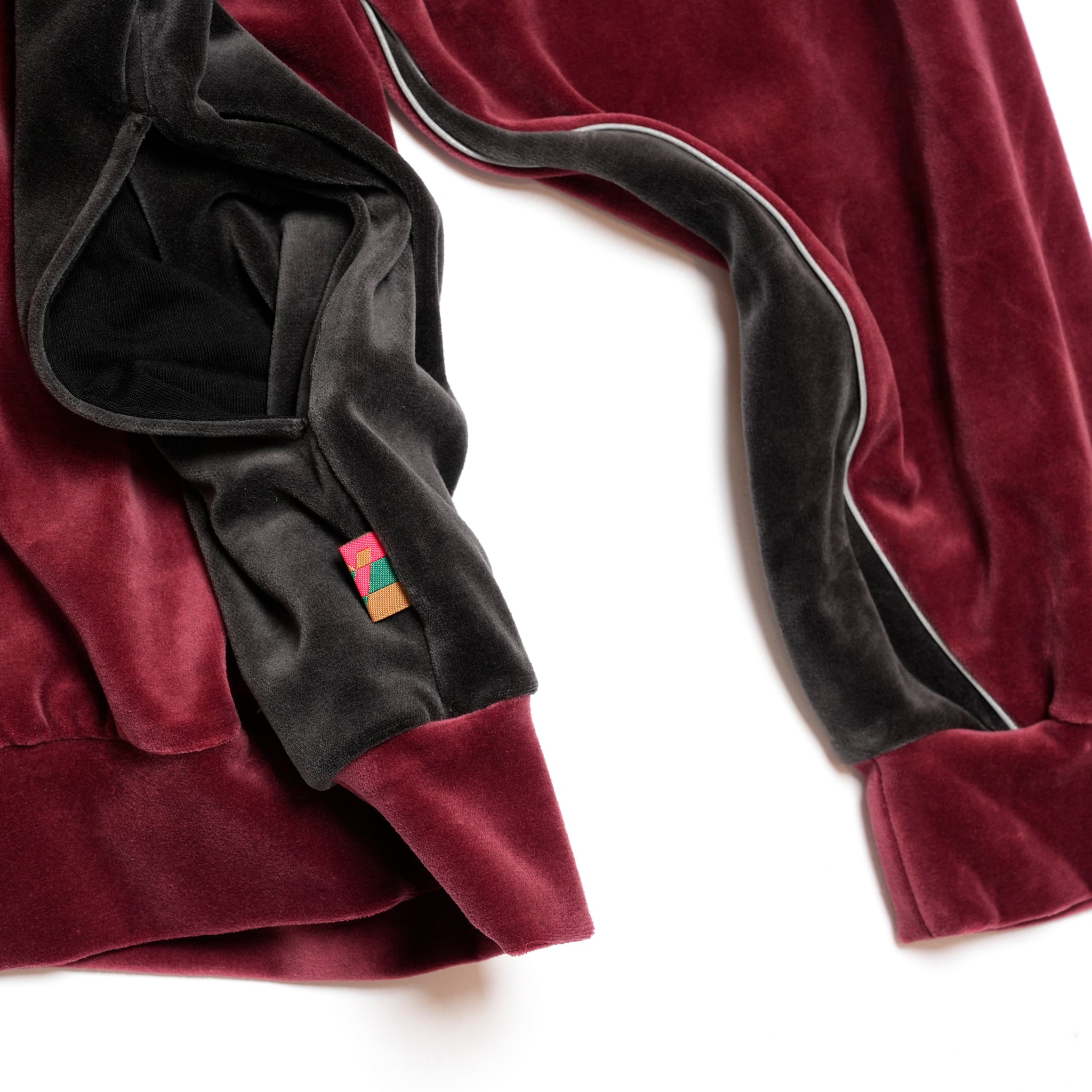 VELOUR TRACK JACKET | Color_Wine | No_voo-1242_wine【VOO_ヴォー】