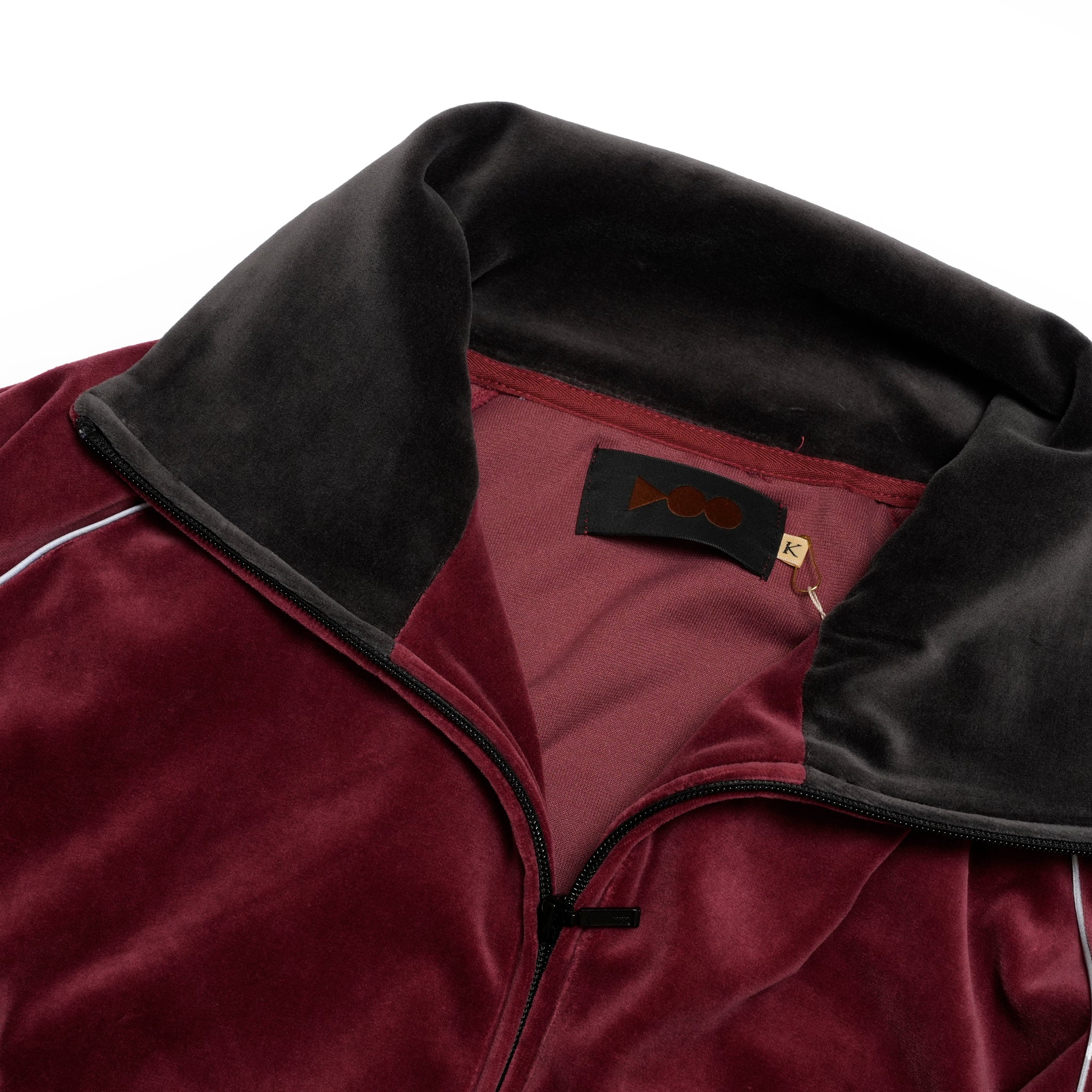 VELOUR TRACK JACKET | Color_Wine | No_voo-1242_wine【VOO_ヴォー】
