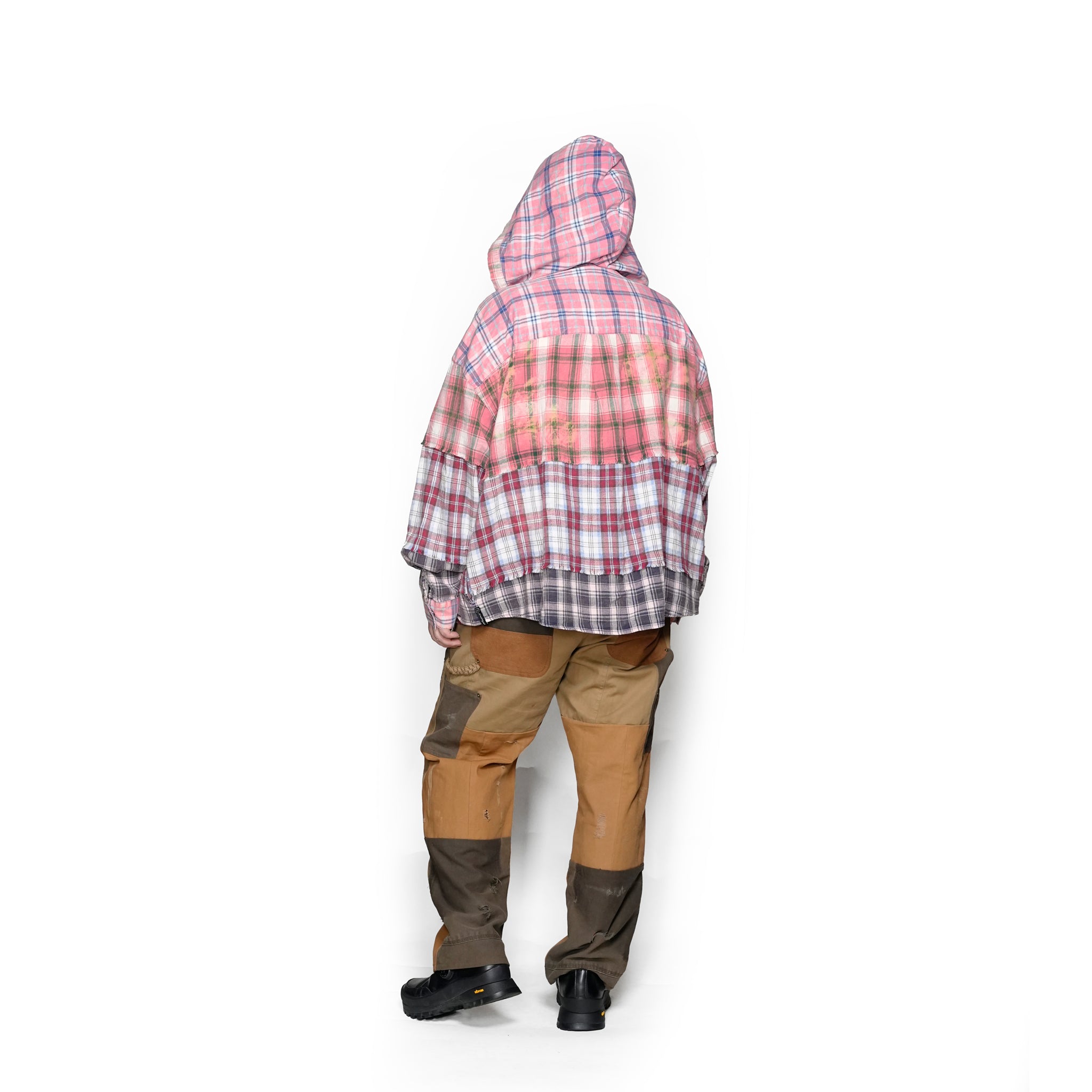 RP2528305_Brown | DAMAGE DOUBLEKNEE PANTS | Color:Brown | Size_M/L/XL【NASNGWAM_ナスングワム】