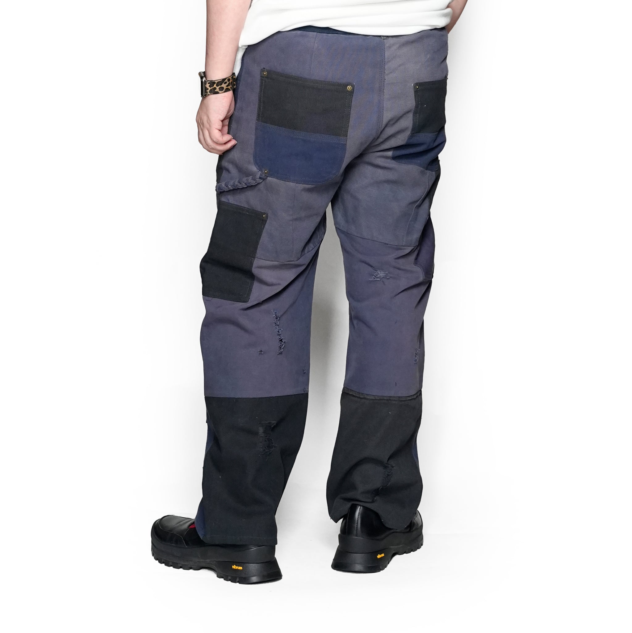 RP2528305_Navy | DAMAGE DOUBLEKNEE PANTS | Color:Navy | Size_M/L/XL【NASNGWAM_ナスングワム】