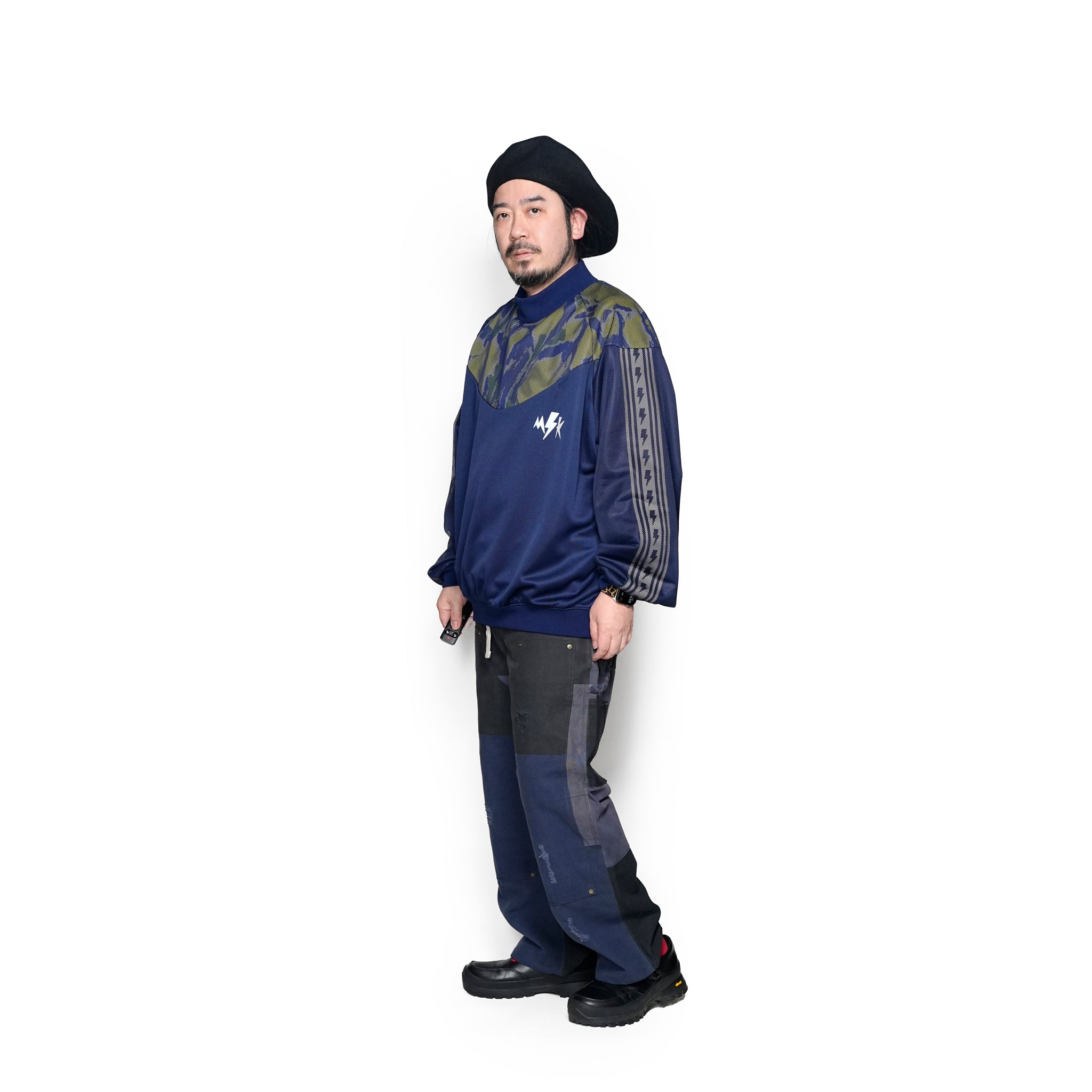 MK25S-C-17_Navy | MIRAGE SWEAT | Color:Navy【MASTERKEY_マスターキー】【archive】