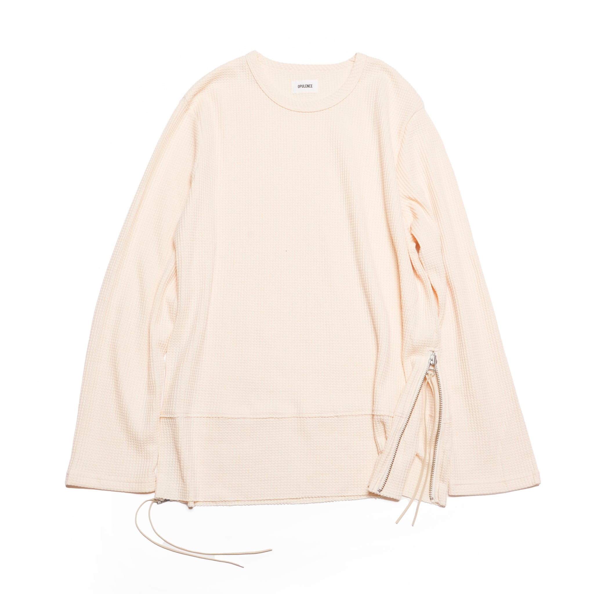 サイドジップサーマルカットソー | Color_Ivory | No_opizi254017_ivory【OPULENCE_オーピュレンス】