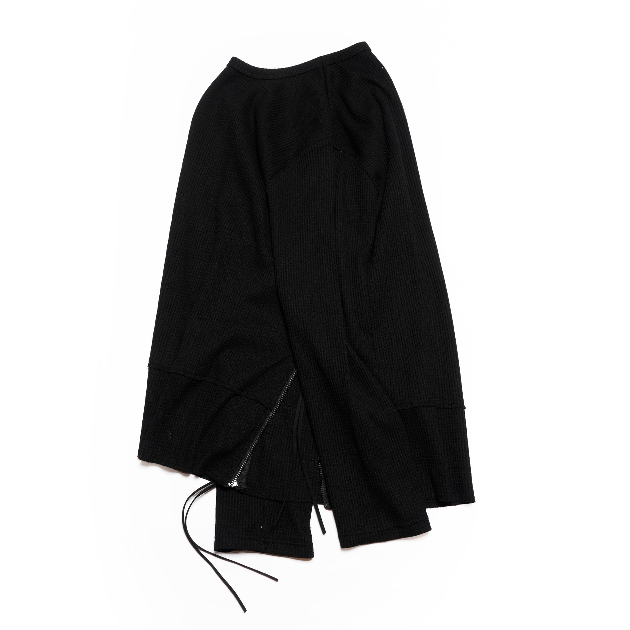 サイドジップサーマルカットソー | Color_Black | No_opizi254017_black【OPULENCE_オーピュレンス】