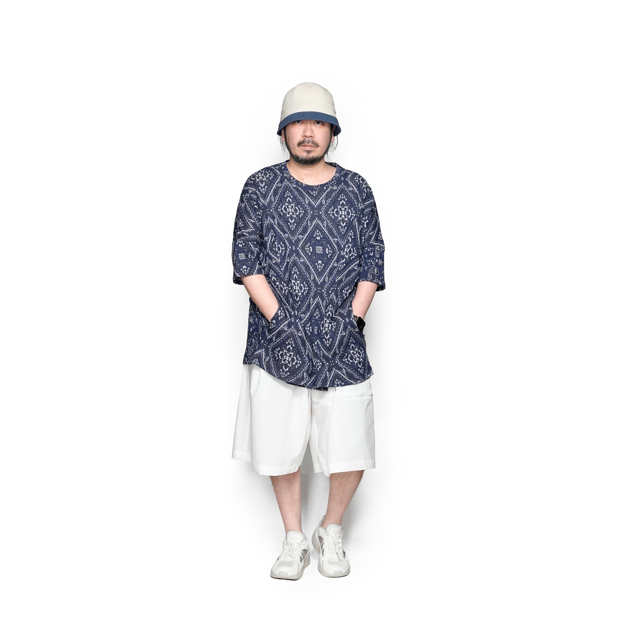 SF25SS-17_Navy | Bandana JQ BIG Tee | Color:Navy【STOF_ストフ】