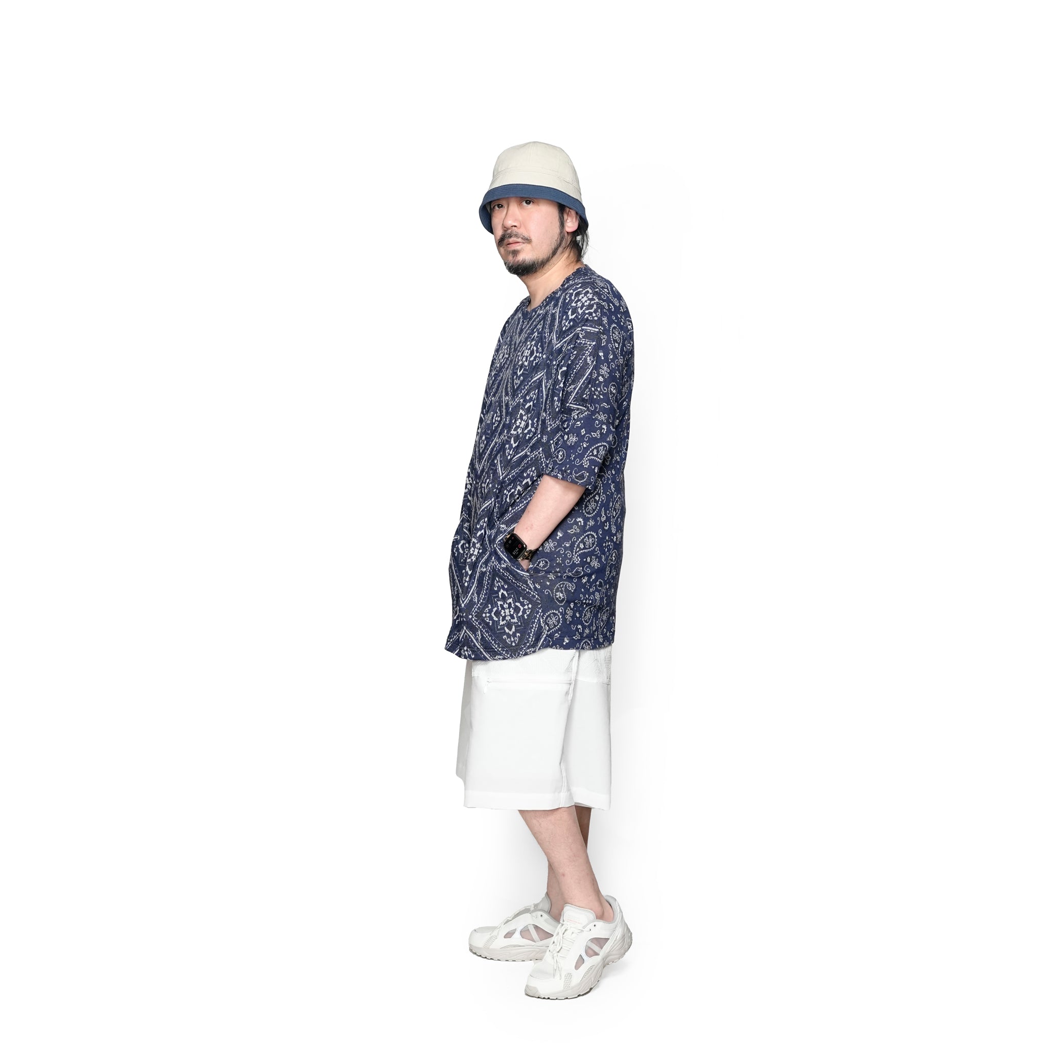 SF25SS-17_Navy | Bandana JQ BIG Tee | Color:Navy【STOF_ストフ】