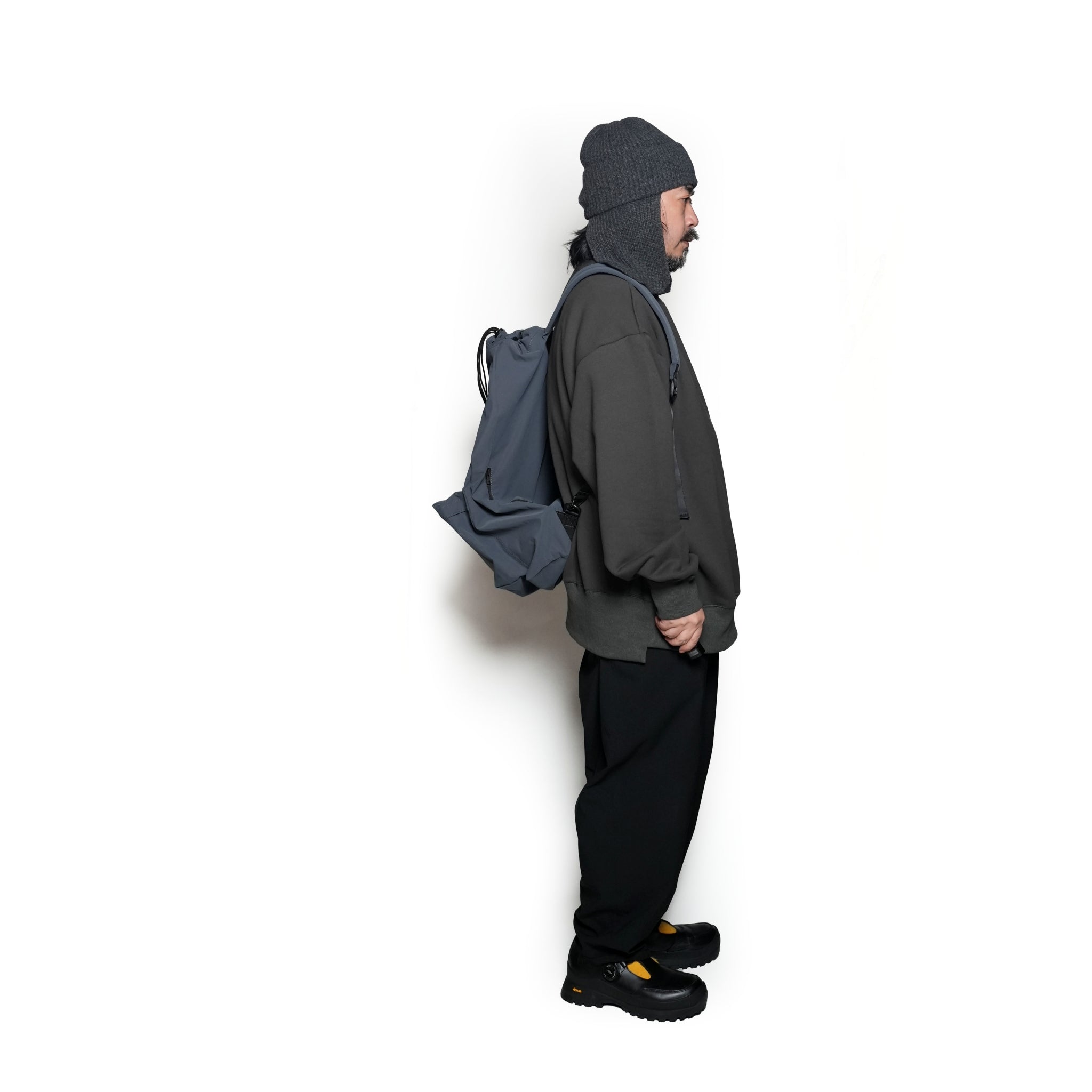 -135 | ナップバッグ | Color:CHARCOAL【UNTRACE_アントレース】【archive】