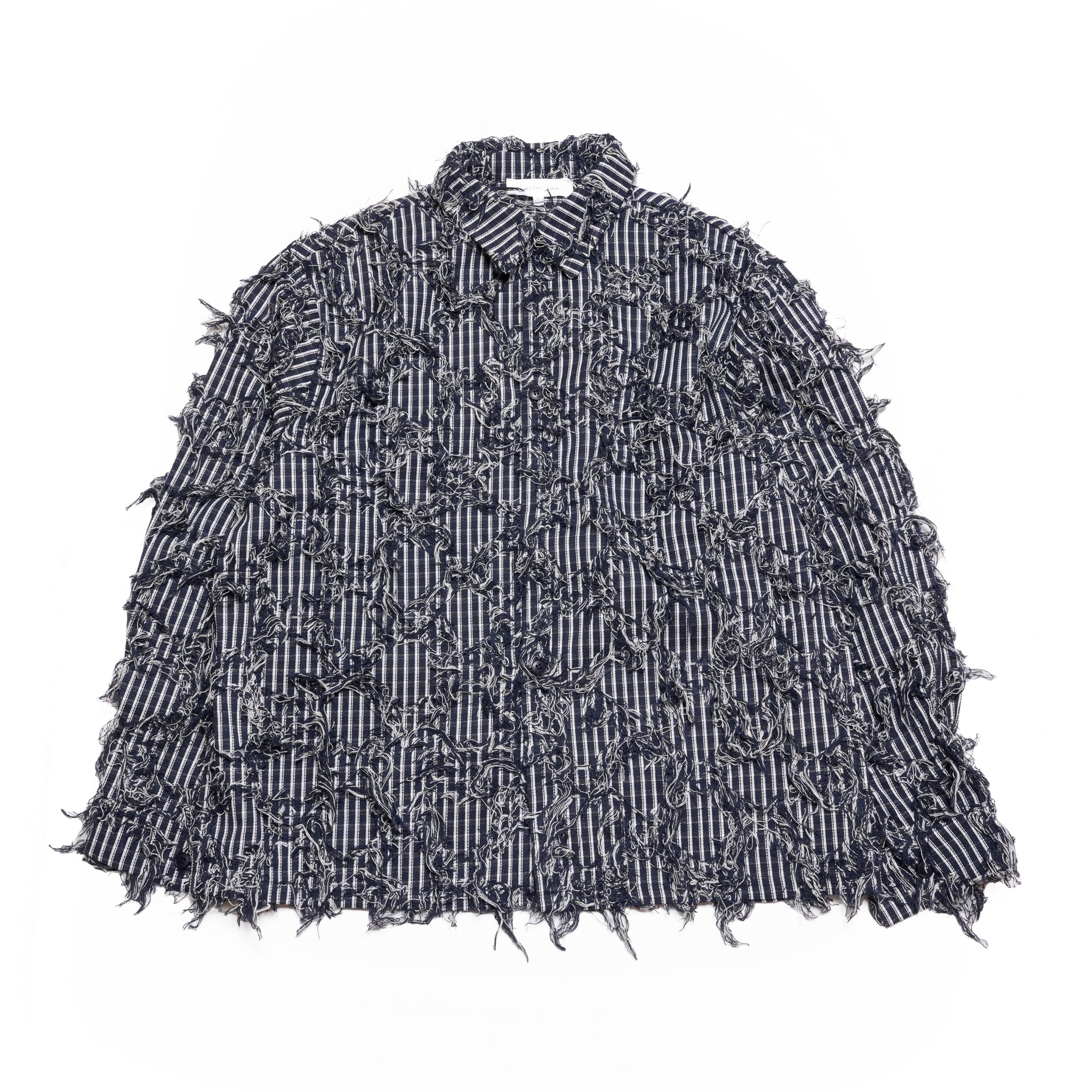 Conrad Frayed Denim Overshirt | Color_Navy | No_32SM02BLM170NVY_NAVY【SISTER JANE_シスタージェーン】