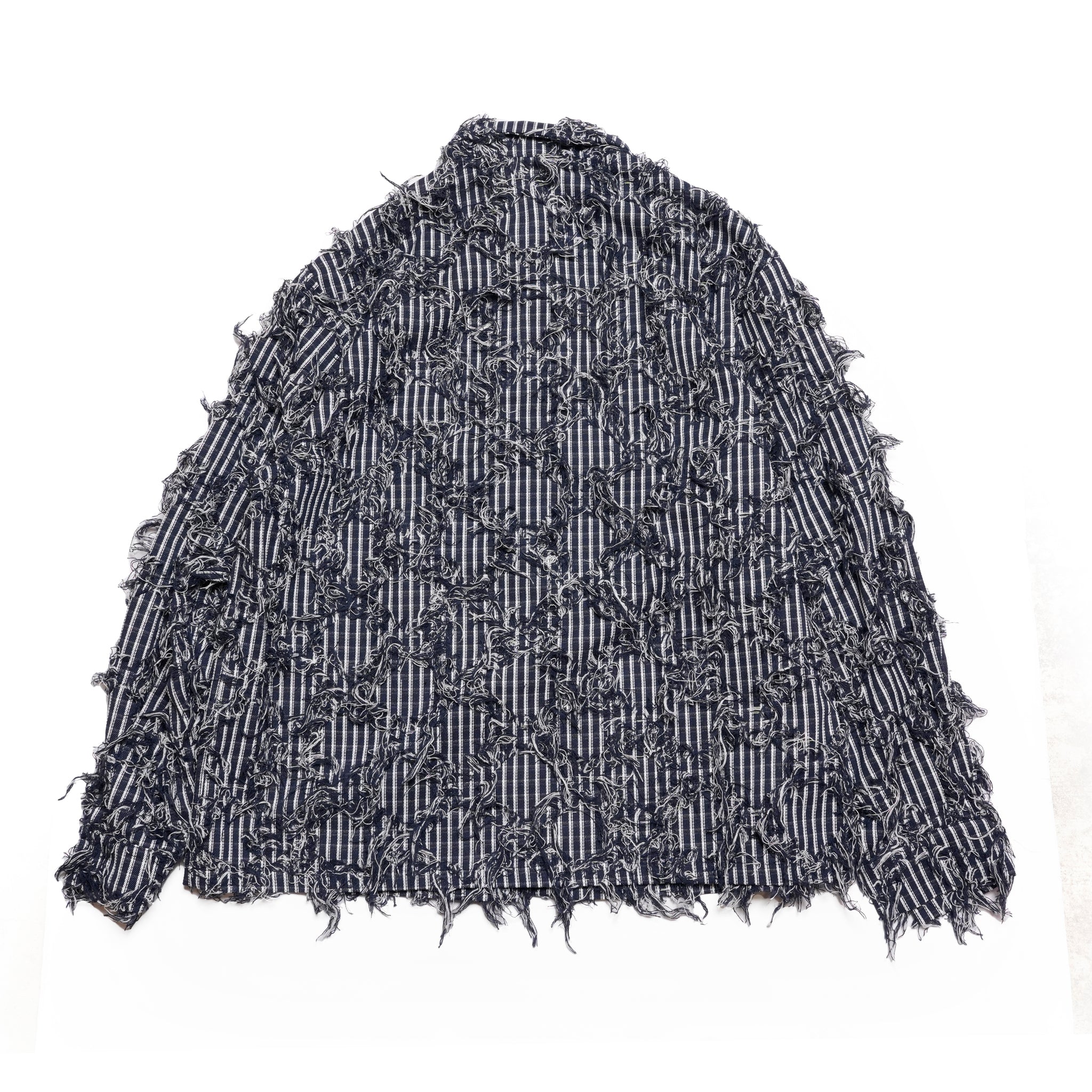 Conrad Frayed Denim Overshirt | Color_Navy | No_32SM02BLM170NVY_NAVY【SISTER JANE_シスタージェーン】