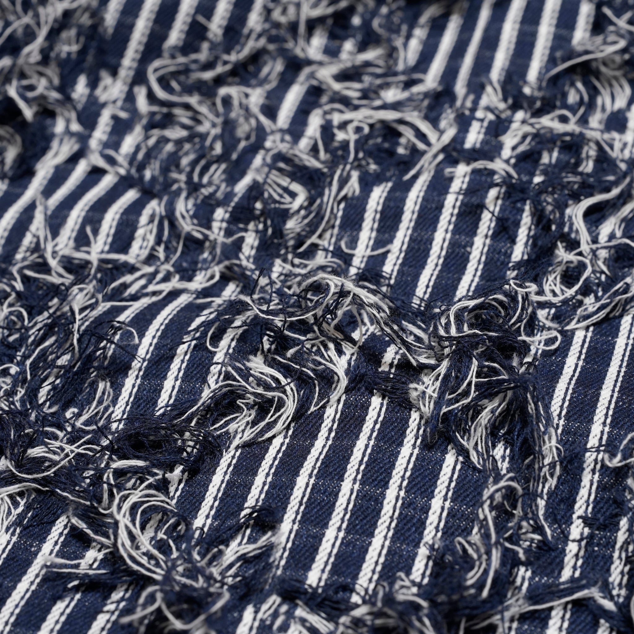 Conrad Frayed Denim Overshirt | Color_Navy | No_32SM02BLM170NVY_NAVY【SISTER JANE_シスタージェーン】