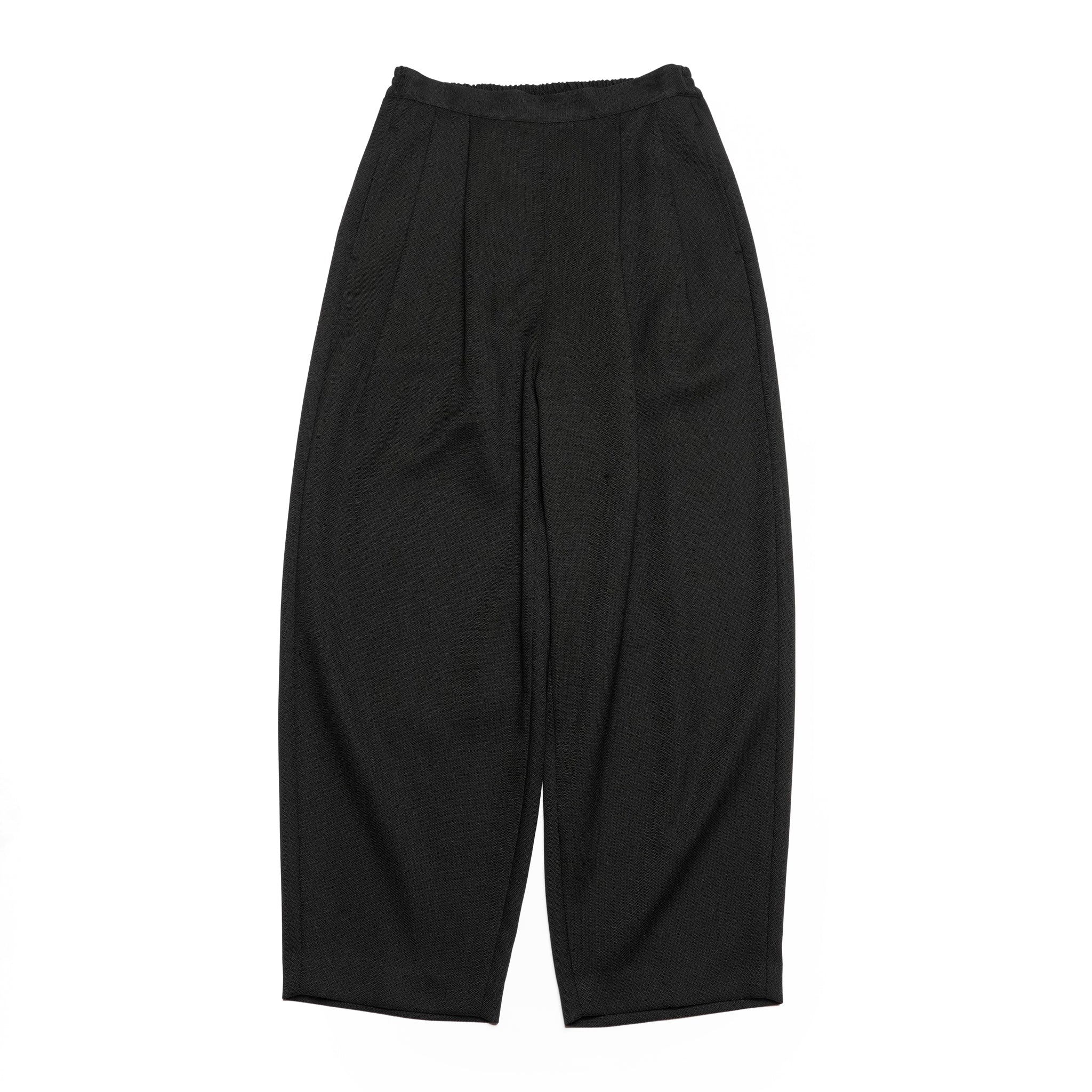 たくと chic tweed round trouser – Black | WHYTO
