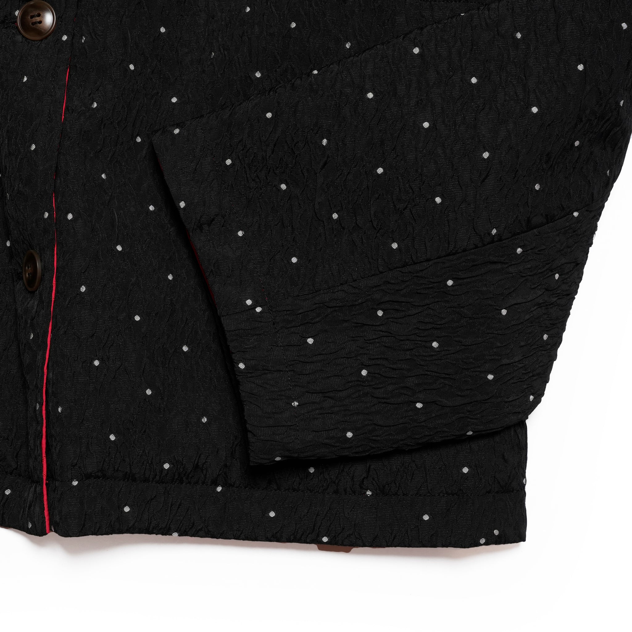 dot reversible quilt jacket | Color_Black | No_wht25fjk4051_bk【WHYTO_ホワイト】
