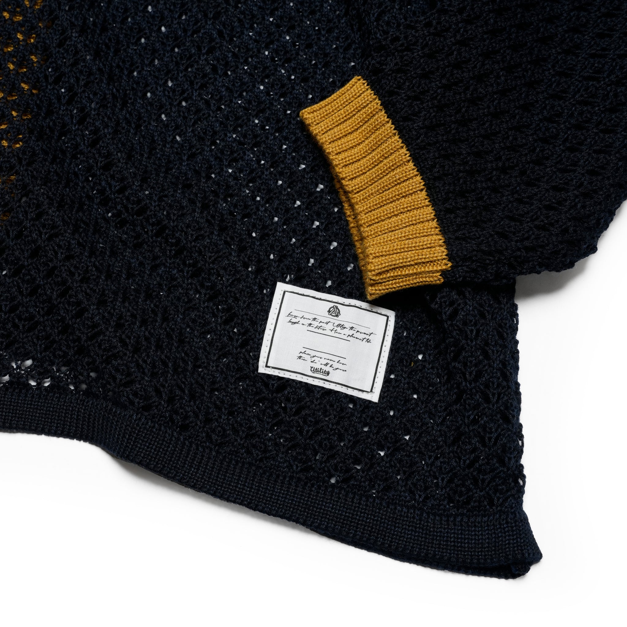 efmm-17_Blacknavy | Net Knit Shirts | Color:Blacknavy【EFFECTEN_エフェクテン】【archive】