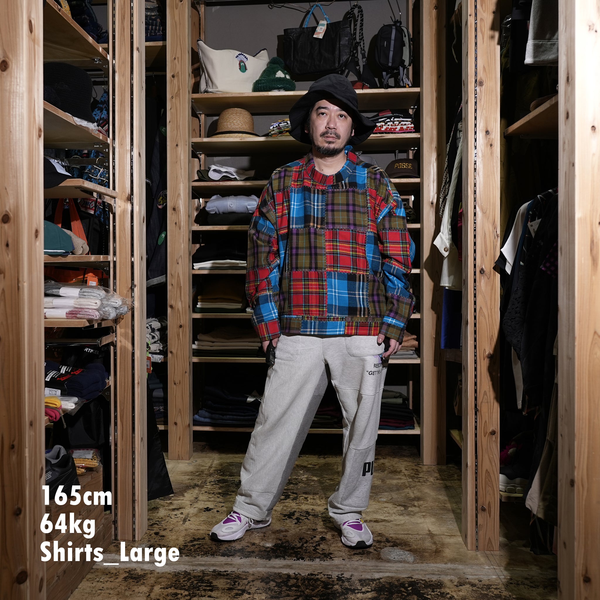 M31821-2 | Santa Monica Pullover | Color:Patchwork Plaid【MONITALY_モニタリー】