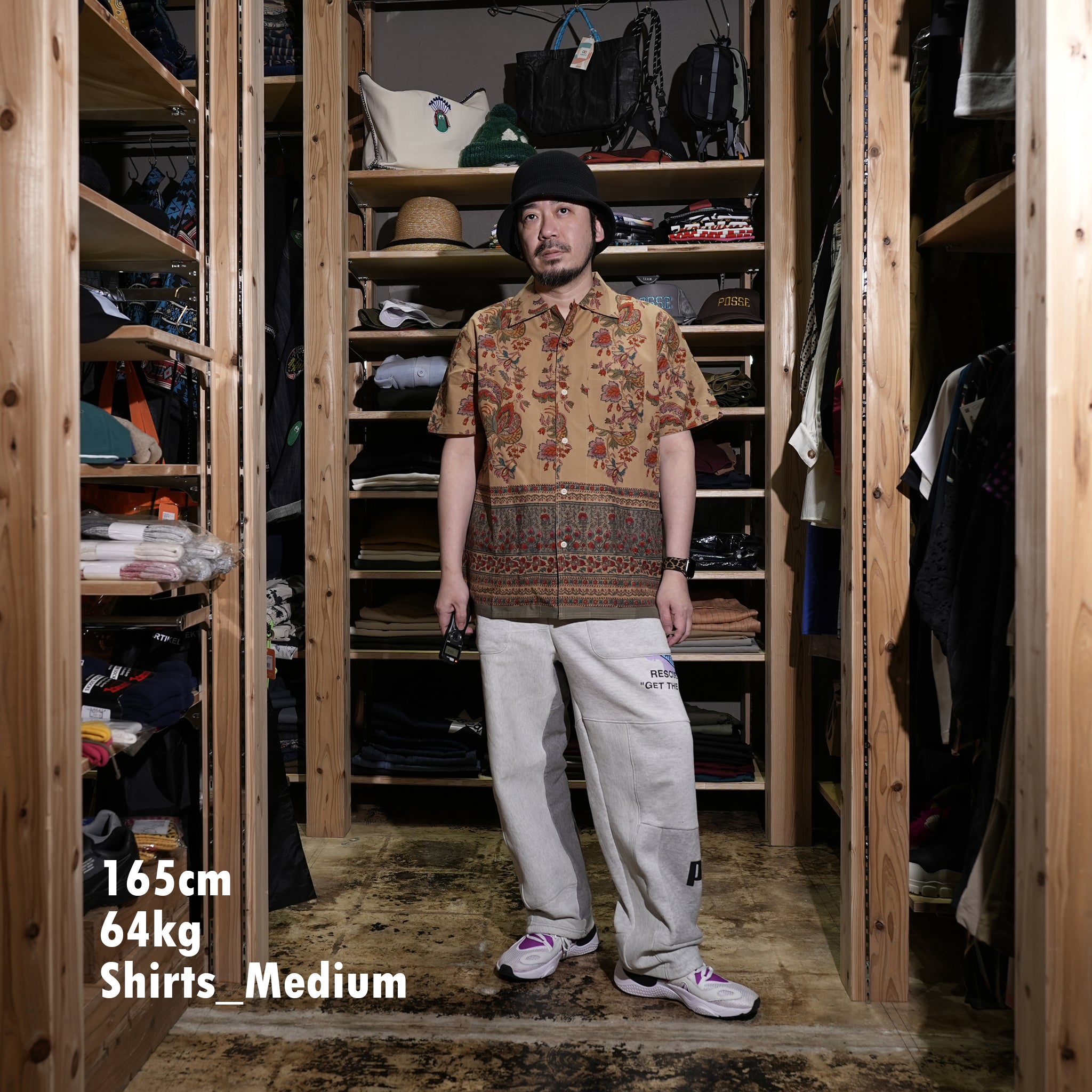 CHINTAN | BOXY FIT OPEN COLLAR SS SHIRT | Color:Bp110【KARDO_カルド】【archive】