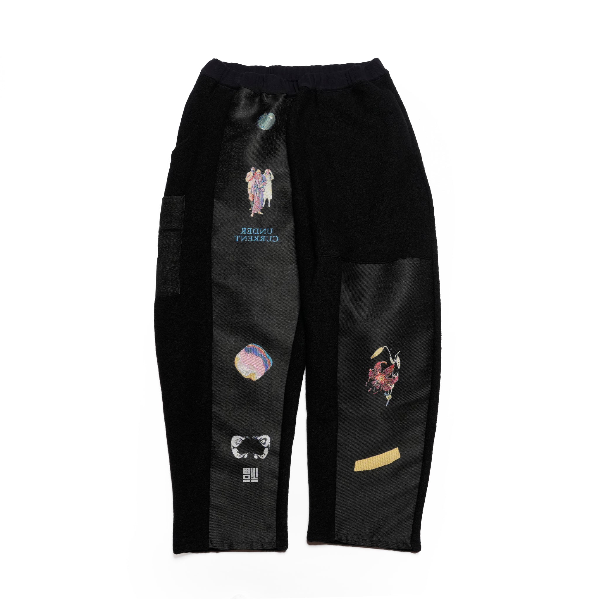 FLAGMENTS MIX DAYOFF PANT | Color_Black | No_sf25aw-18_black