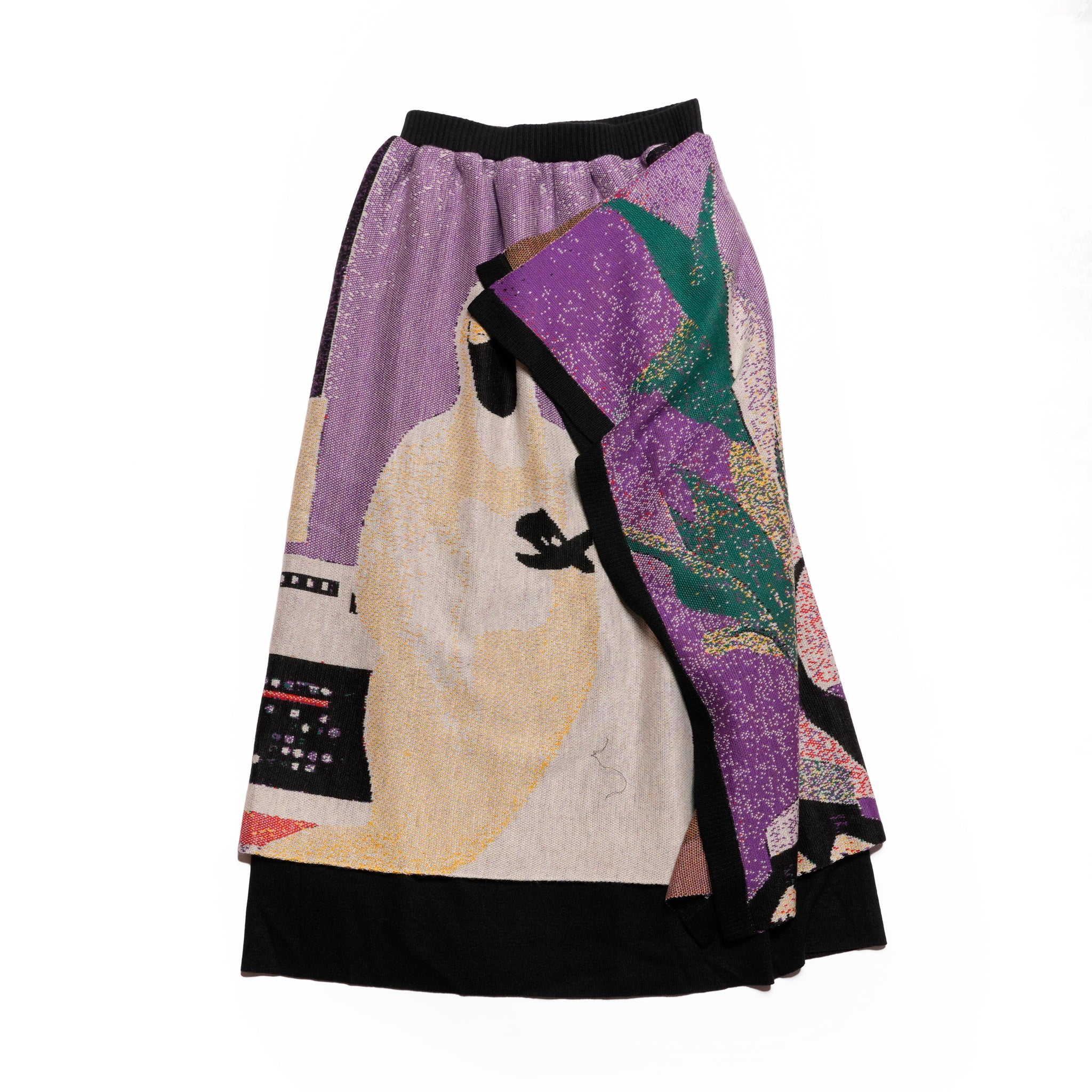 Old Era Stole Skirt | Color_Black | No_bsd25aw-09_black【BEDSIDEDRAMA_ベッドサイドドラマ】