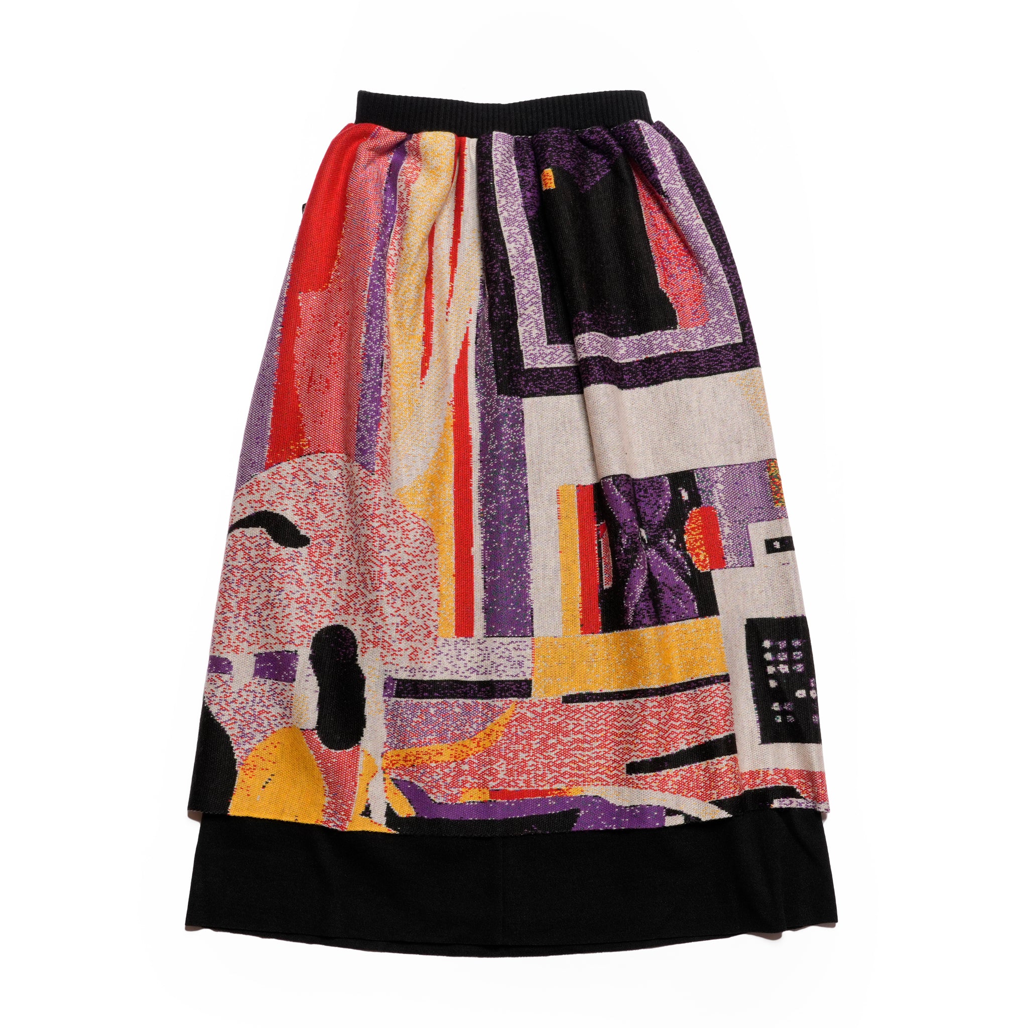 Old Era Stole Skirt | Color_Black | No_bsd25aw-09_black【BEDSIDEDRAMA_ベッドサイドドラマ】