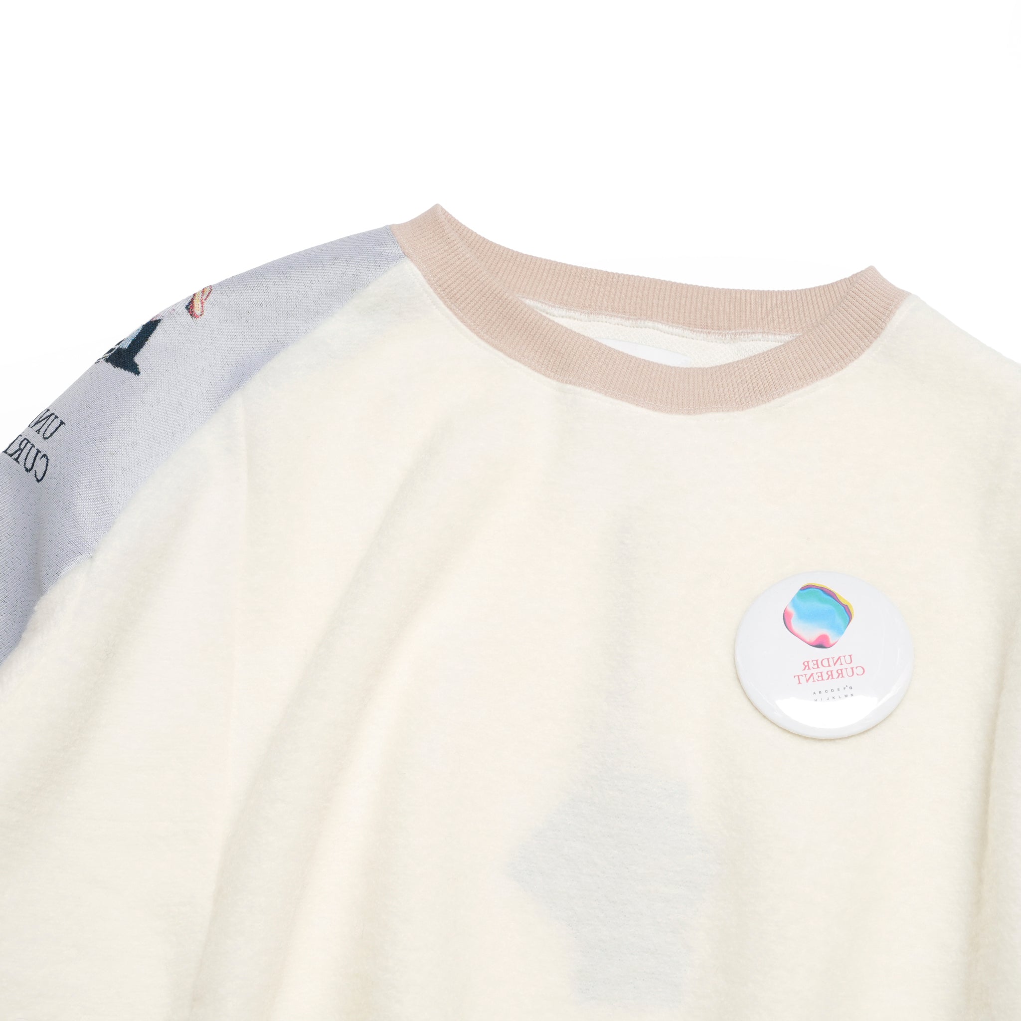 FLAGMENTS MIX PULLOVER | Color_White | No_sf25aw-17_white【STOF_ストフ】