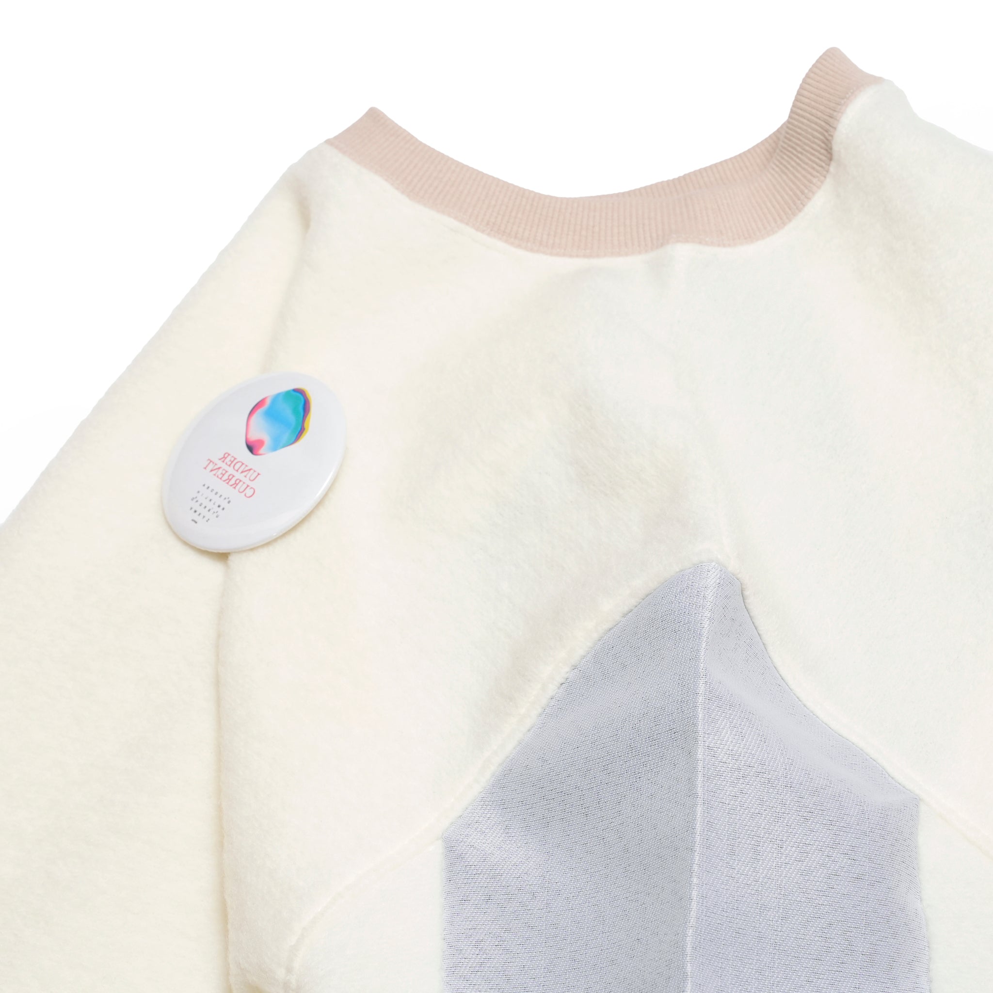 FLAGMENTS MIX PULLOVER | Color_White | No_sf25aw-17_white【STOF_ストフ】