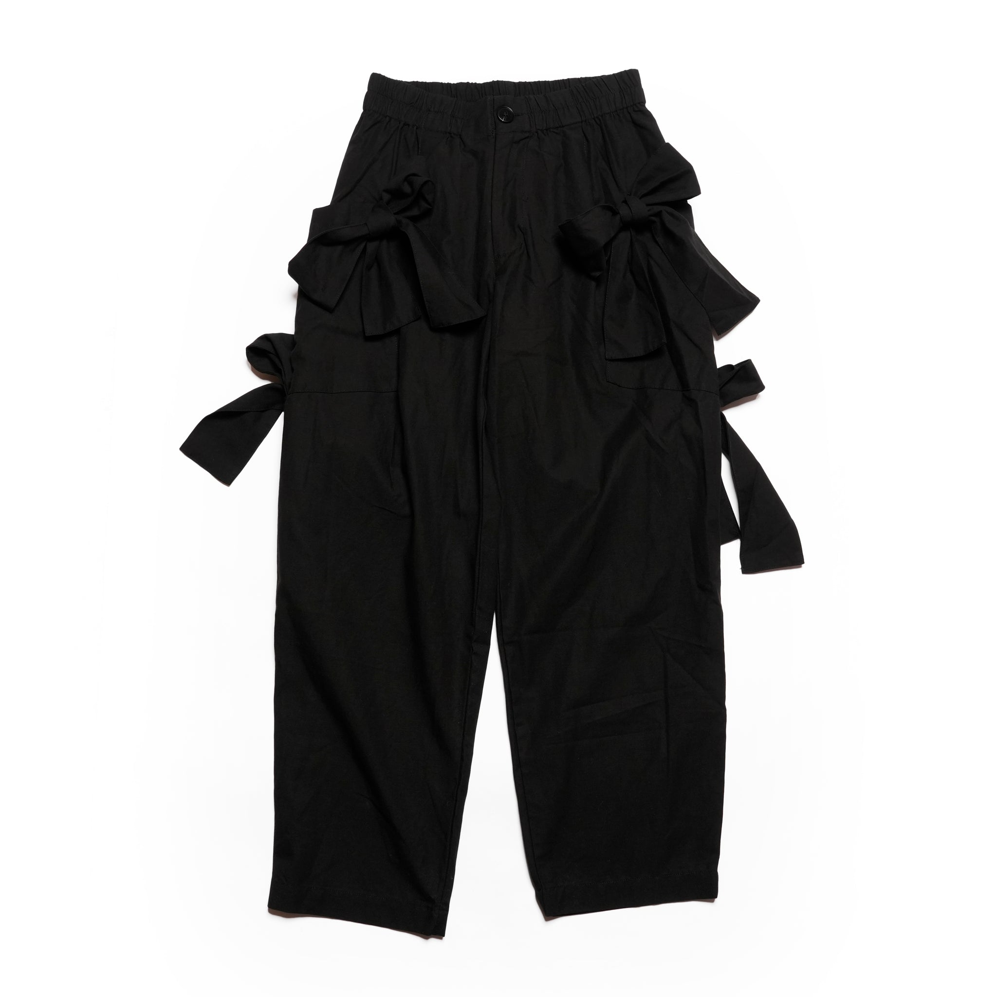 Demar Bow Trousers | Color_Black | No_32SM02TRM077BLK_BLACK【SISTER JANE_シスタージェーン】