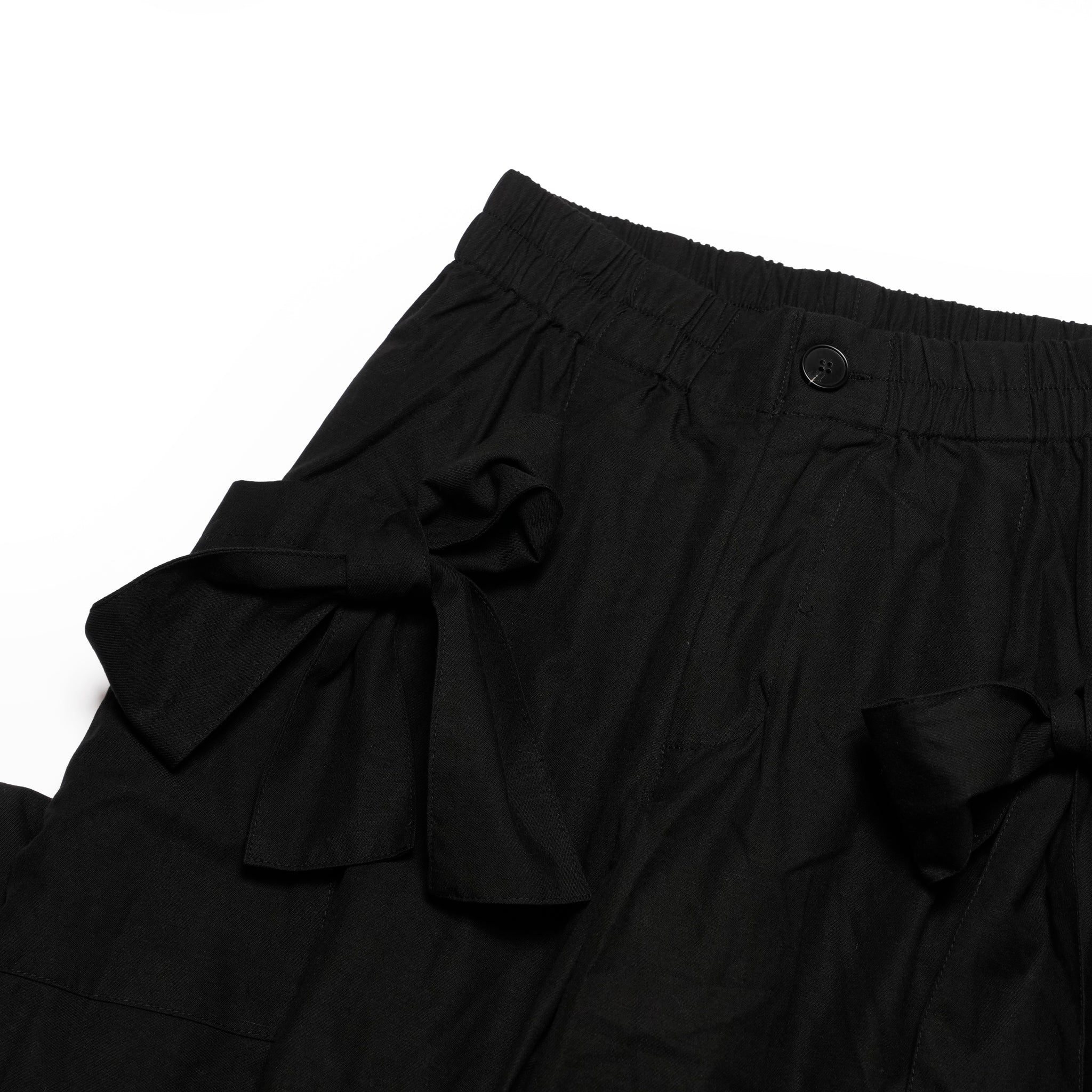 Demar Bow Trousers | Color_Black | No_32SM02TRM077BLK_BLACK【SISTER JANE_シスタージェーン】