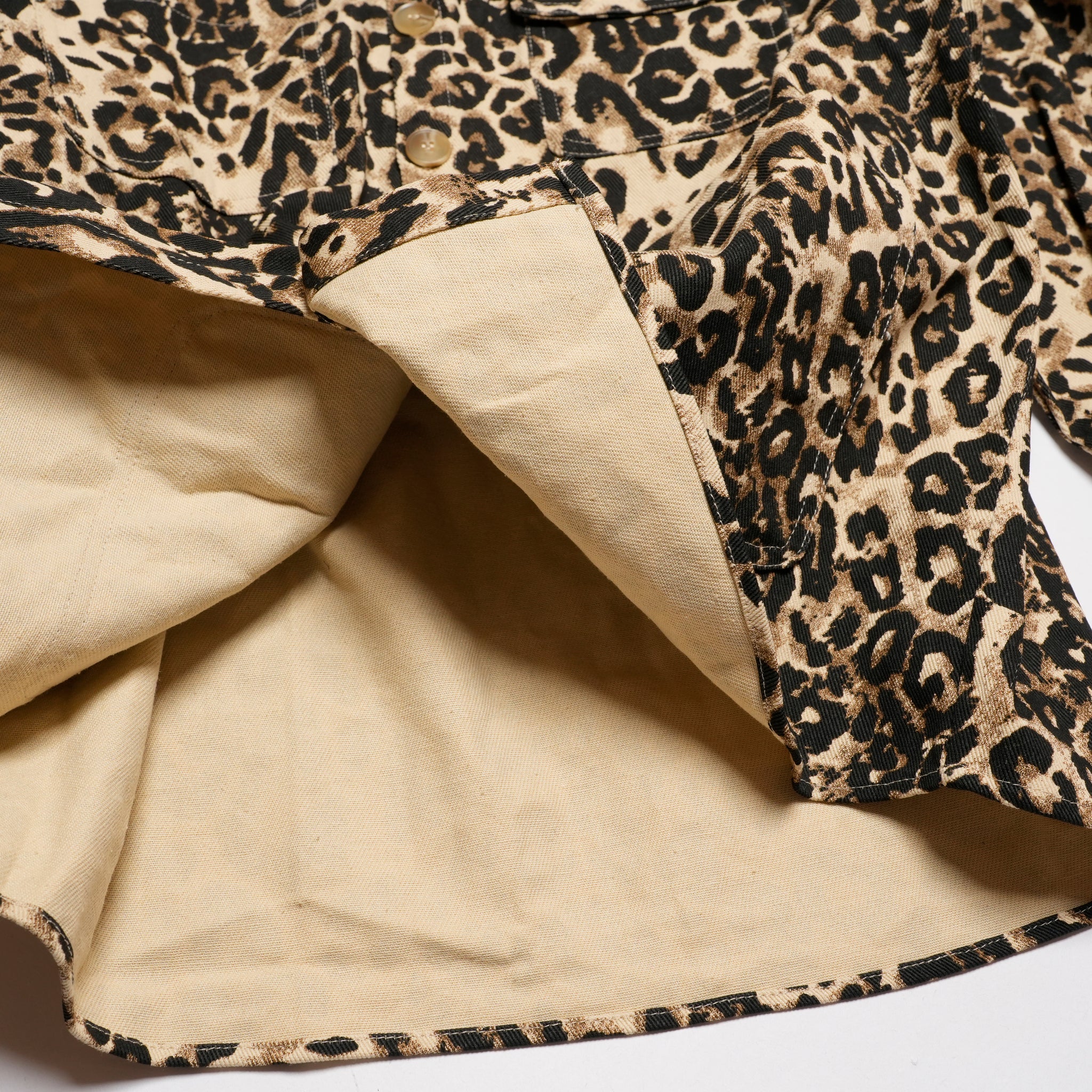 Conrad Leopard Worker Jacket | Color_Tan | No_32SM02JKM063TAN_TAN【SISTER JANE_シスタージェーン】