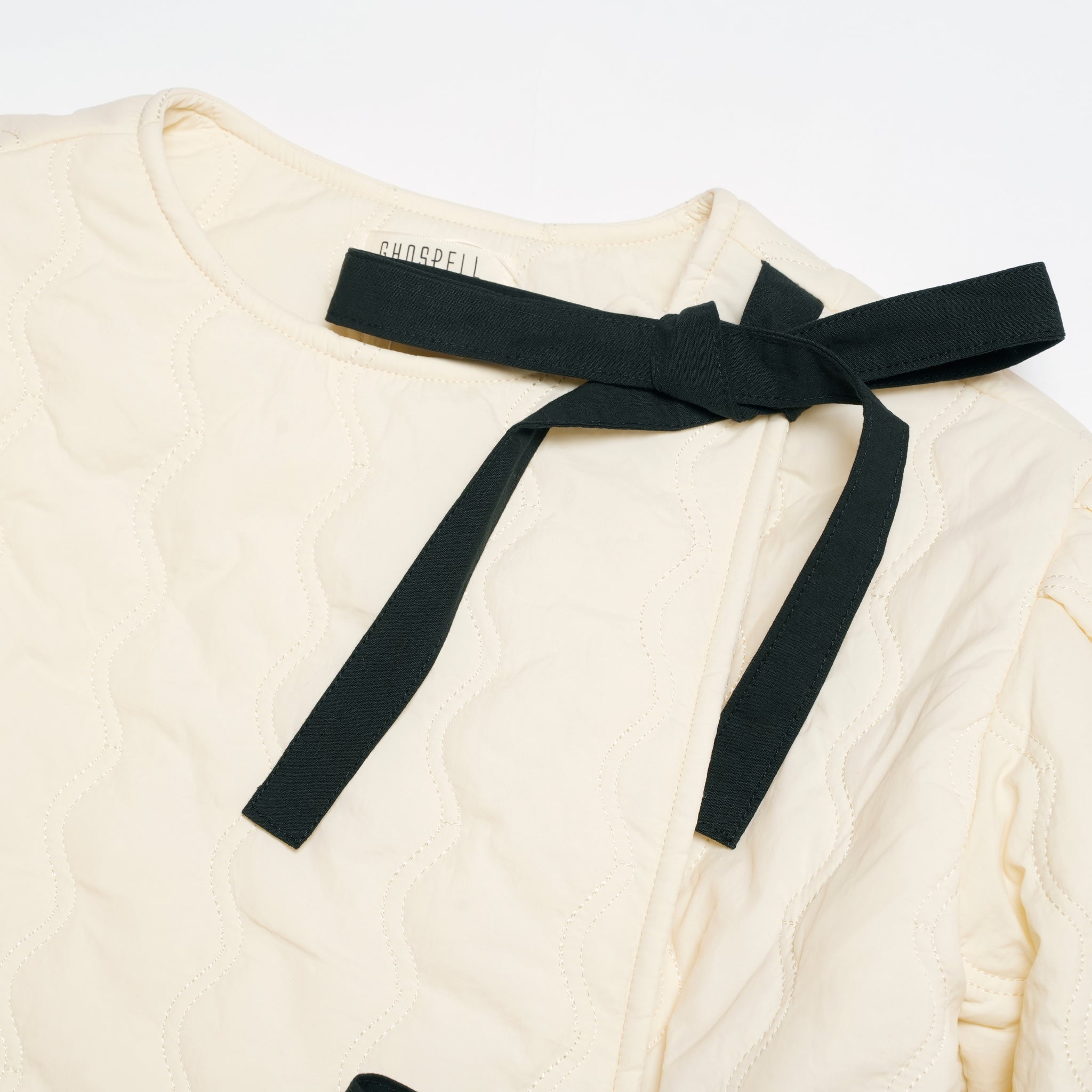 Jules Quilted Jacket | Color_Ivory | No_32GH02JKG132IVO_IVORY【GHOSPELL_ゴスペル】