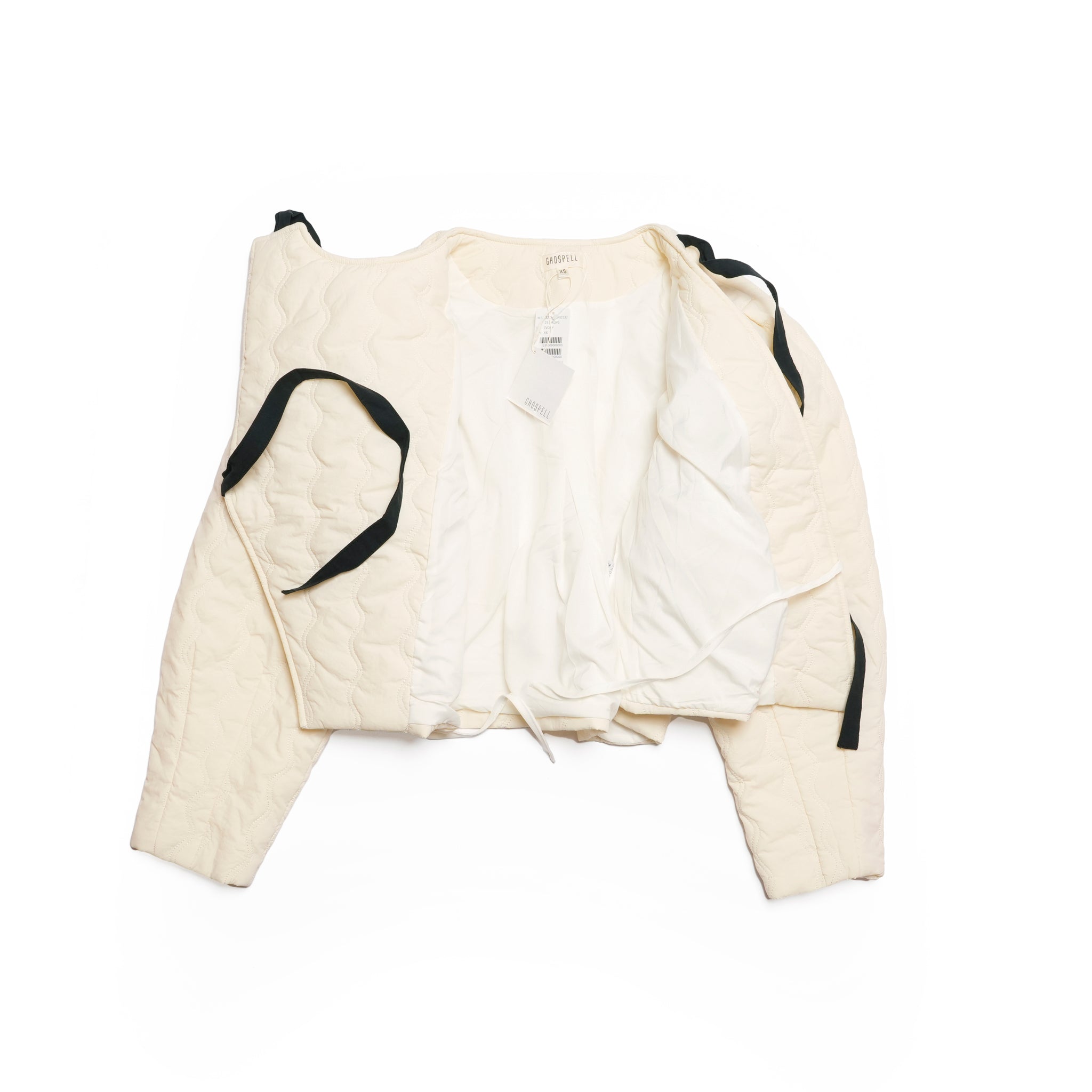 Jules Quilted Jacket | Color_Ivory | No_32GH02JKG132IVO_IVORY【GHOSPELL_ゴスペル】