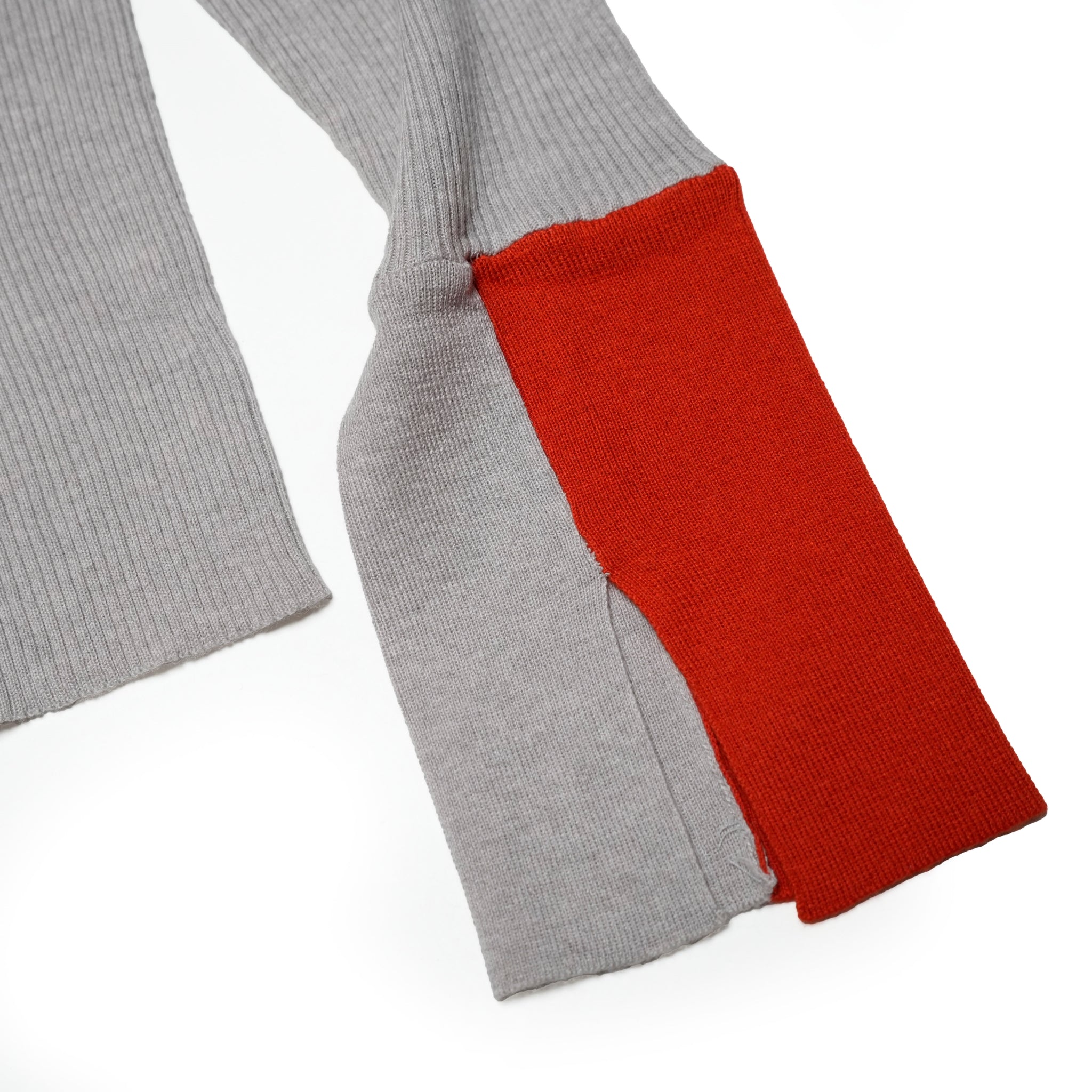 Color Block Knit – Gray | WHYTO