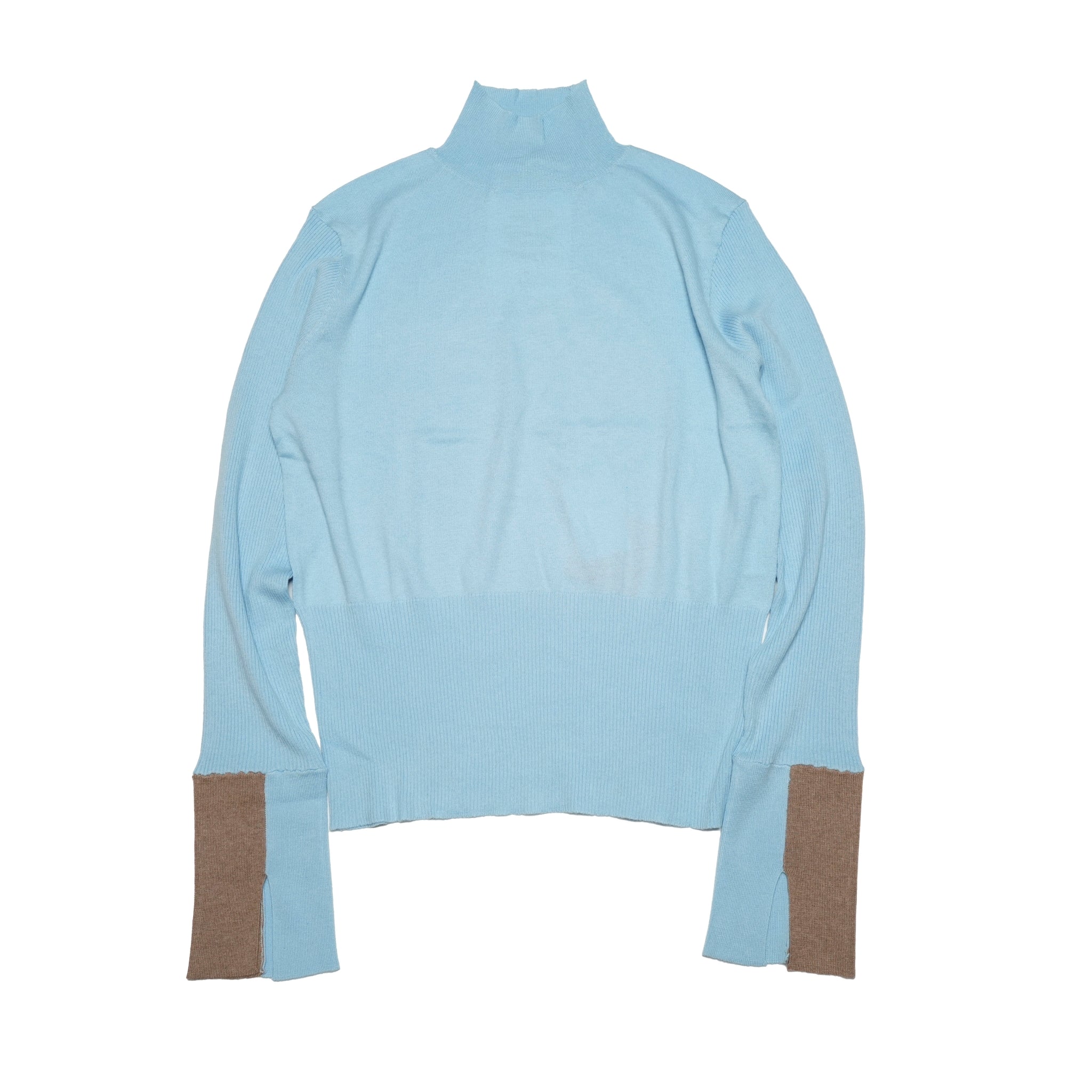 Color Block Knit – Blue | WHYTO
