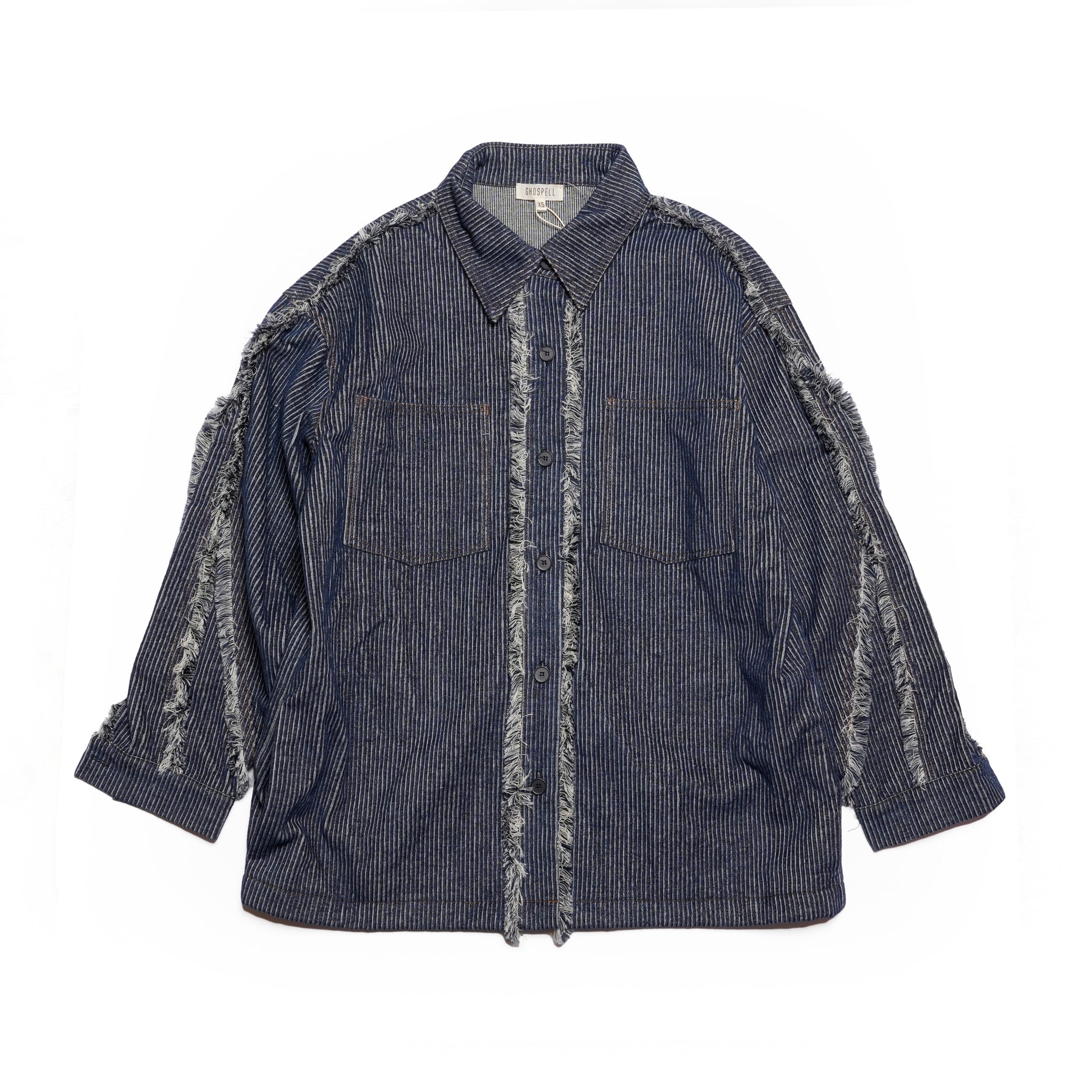 Roxanne Shirt | Color_Denim | No_32GH02BLG370DEN_DENIM【GHOSPELL_ゴスペル】