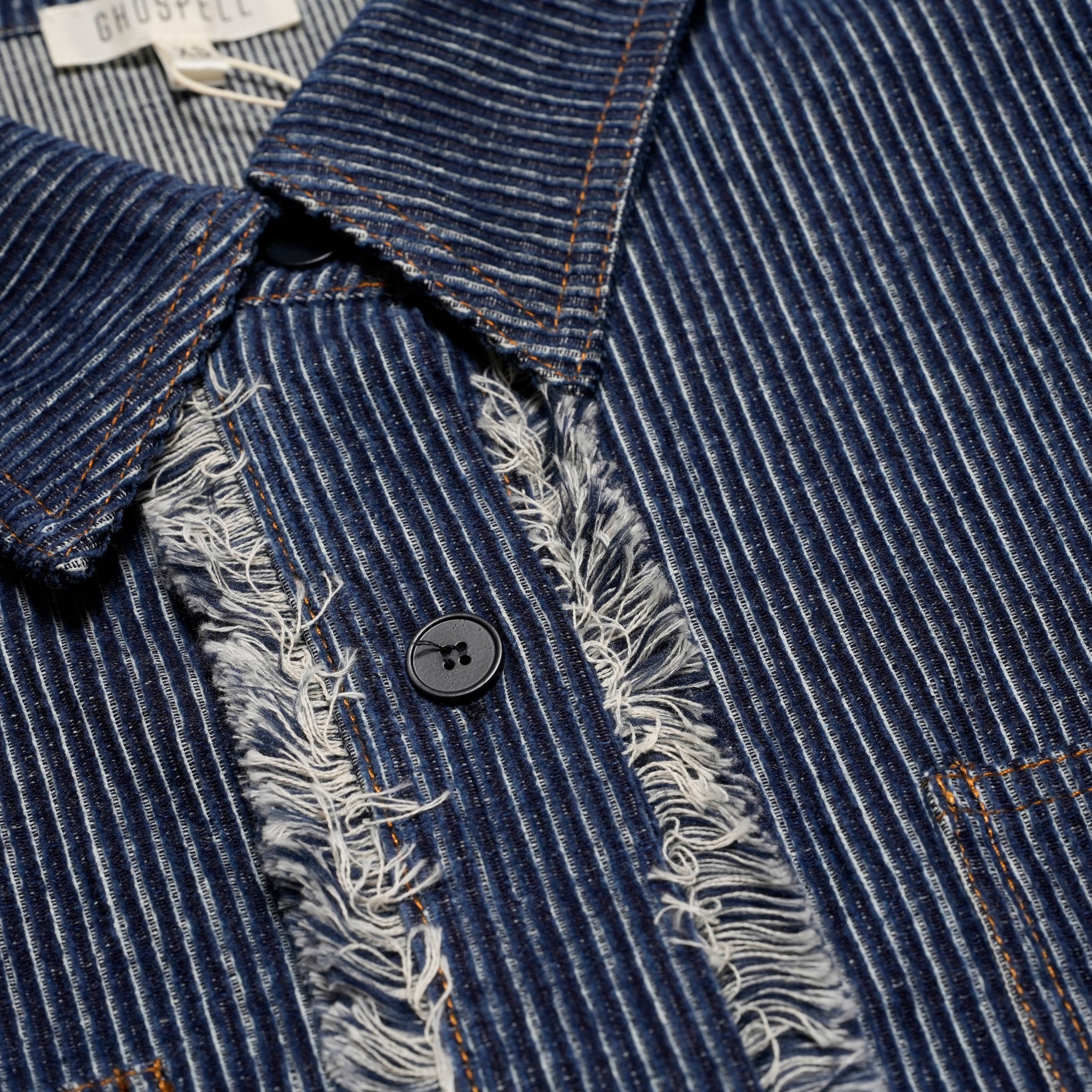 Roxanne Shirt | Color_Denim | No_32GH02BLG370DEN_DENIM【GHOSPELL_ゴスペル】