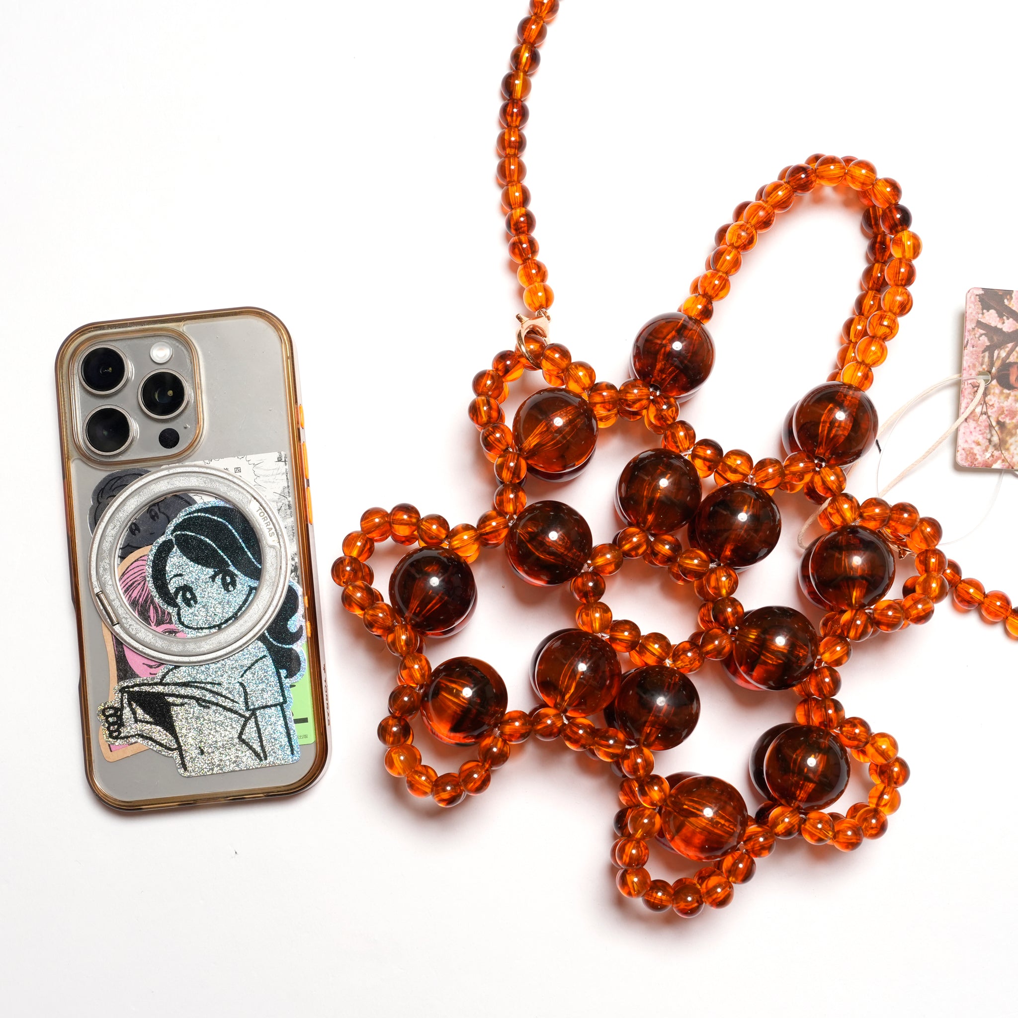 Knick Knack Bead Mini Bag | Color_Orange | No_32SJ02BG037ORG_ORANGE【SISTER JANE_シスタージェーン】