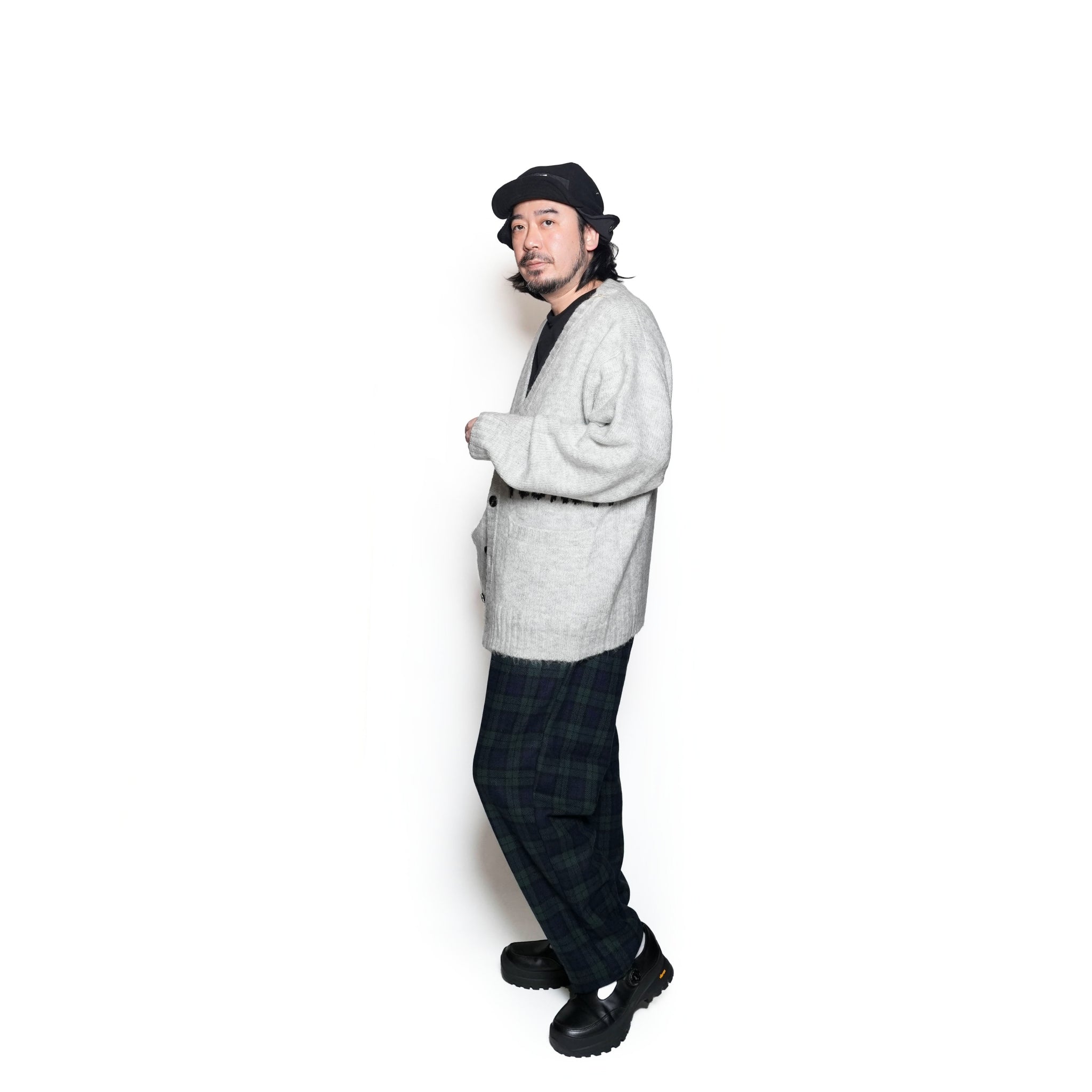 VOO-1198_ASH | CARDIGAN | Color:Ash【VOO_ヴォー】