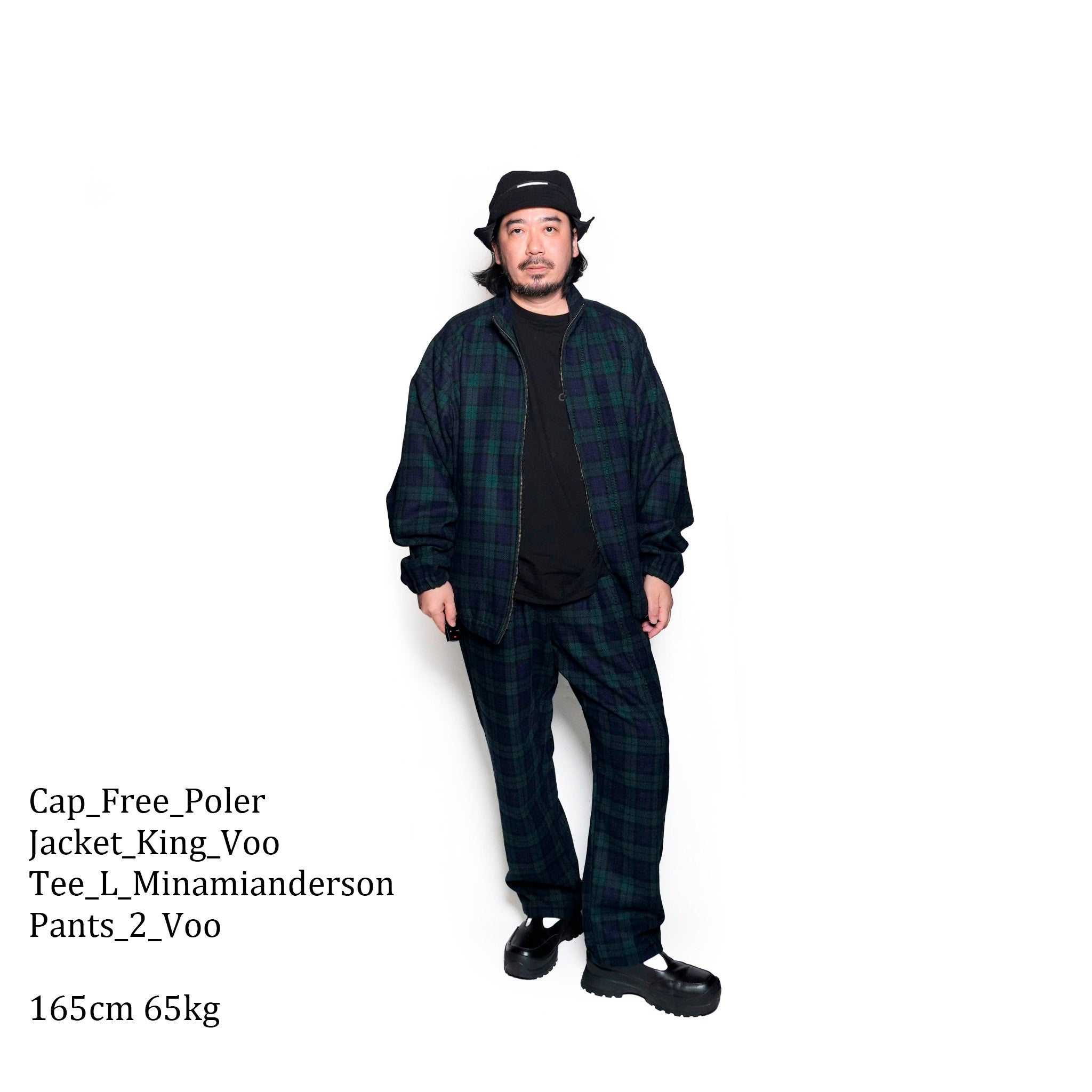 VOO-1199_BLACKWATCH | K.O.C STAND JACKET | Color:Blackwatch【VOO_ヴォー】