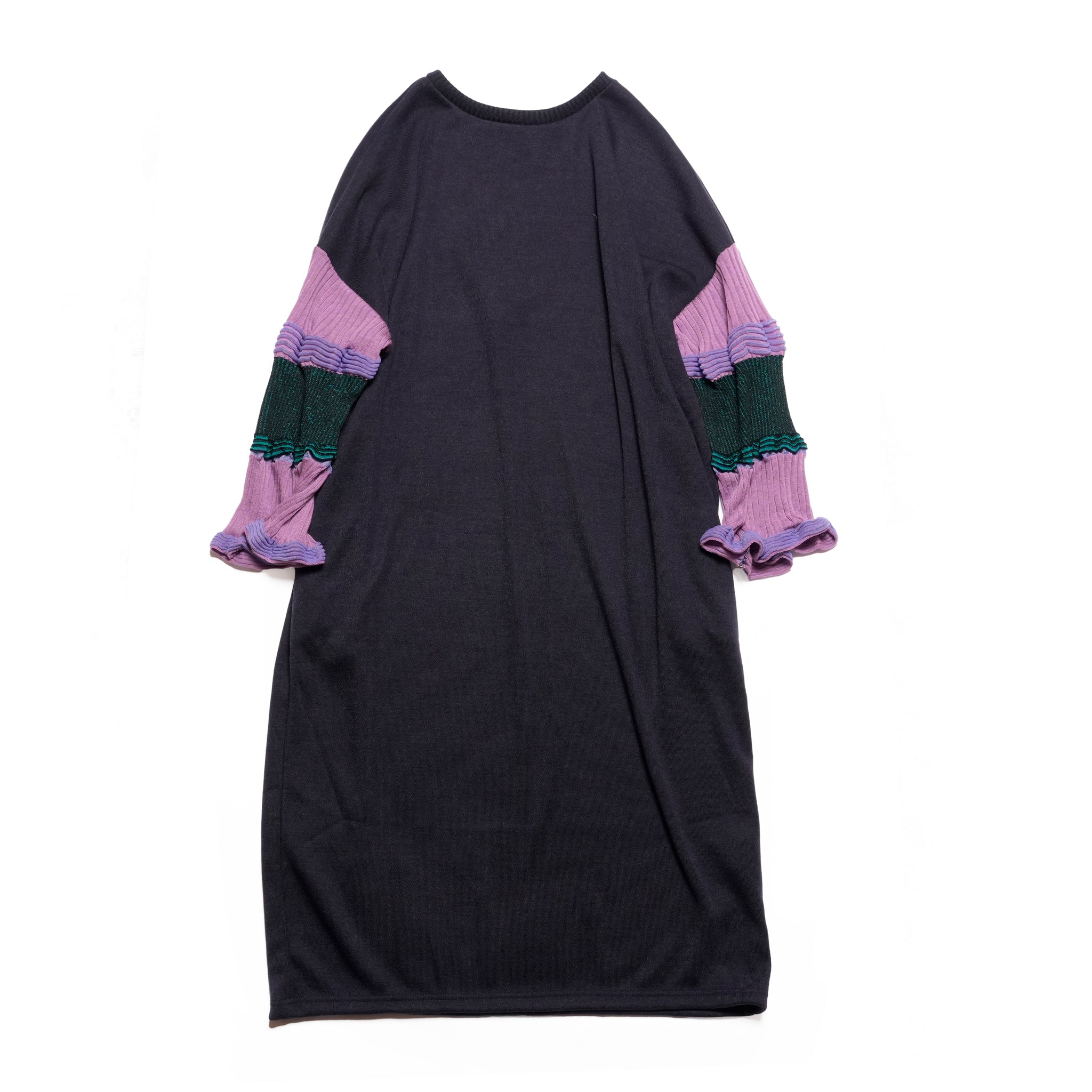 Drift Sleeve Dress | Color_Navy | No_bsd25aw-15_navy【BEDSIDEDRAMA_ベッドサイドドラマ】