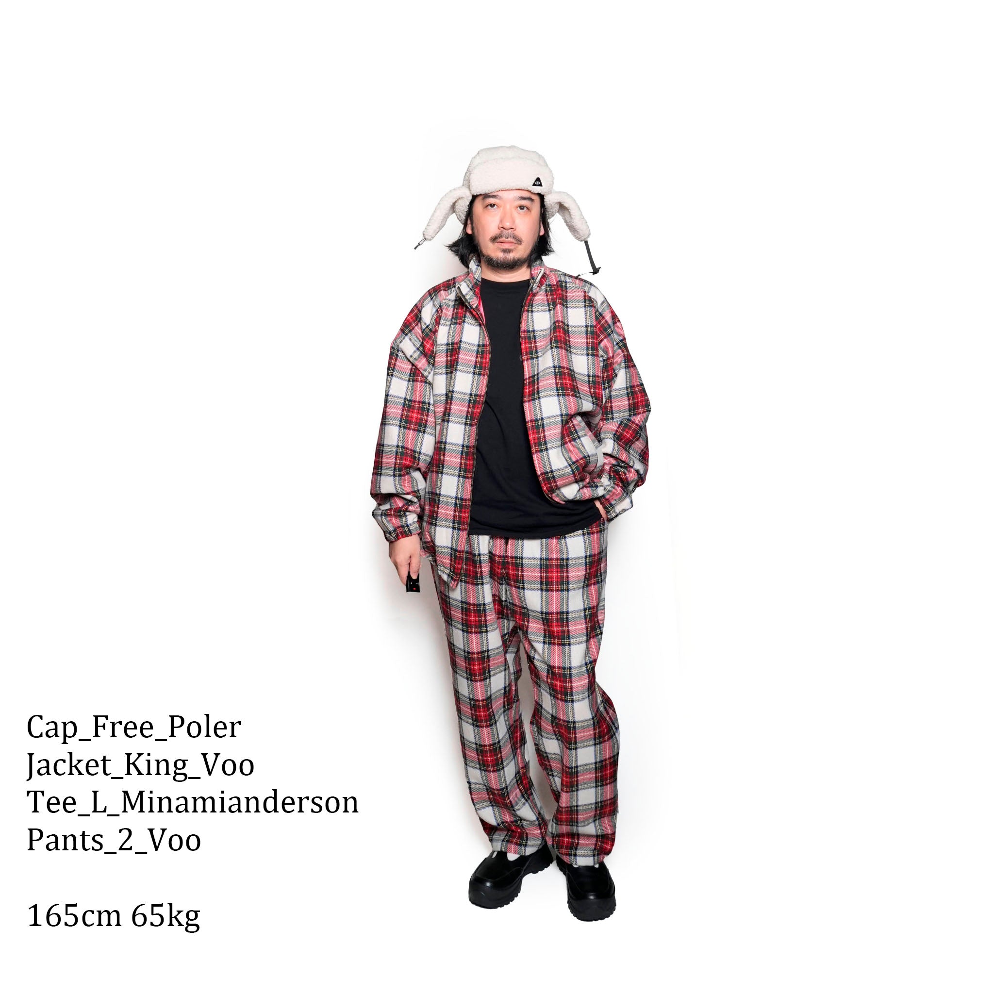 VOO-1199_TARTAN | K.O.C STAND JACKET | Color:Tartan【VOO_ヴォー】