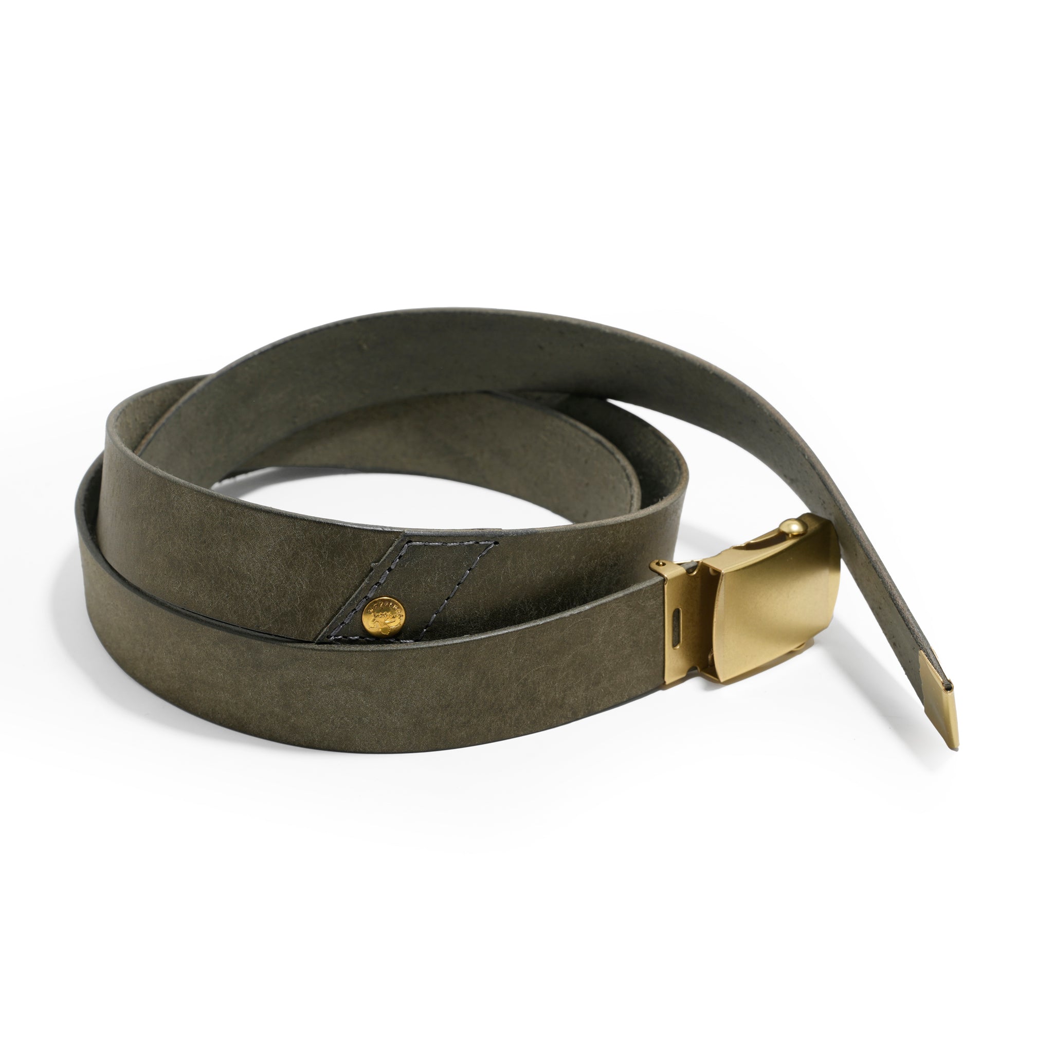 PG251500 | レザーガチャベルト | Color:5 Colors |【SARANAM_サラナン】