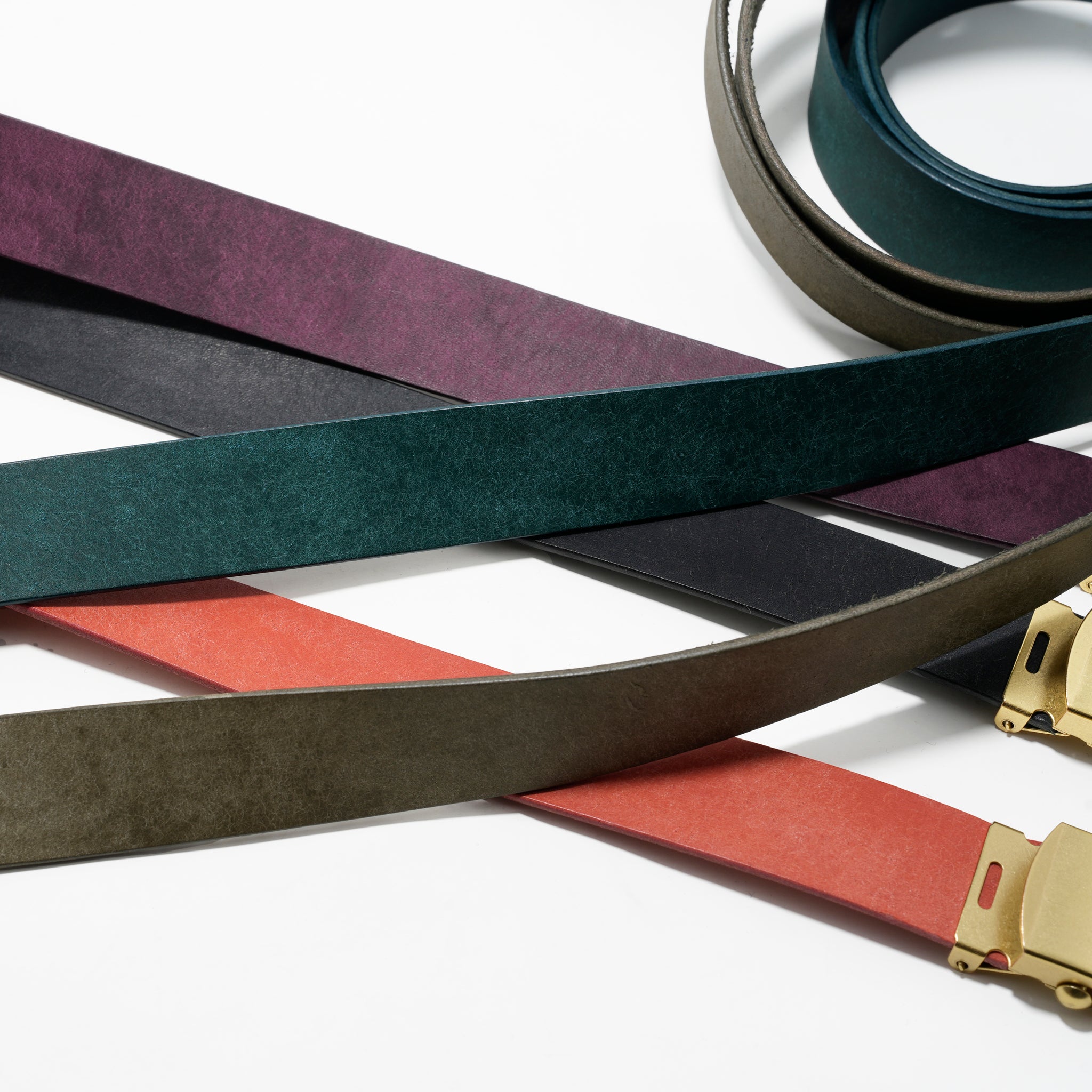 PG251500 | レザーガチャベルト | Color:5 Colors |【SARANAM_サラナン】