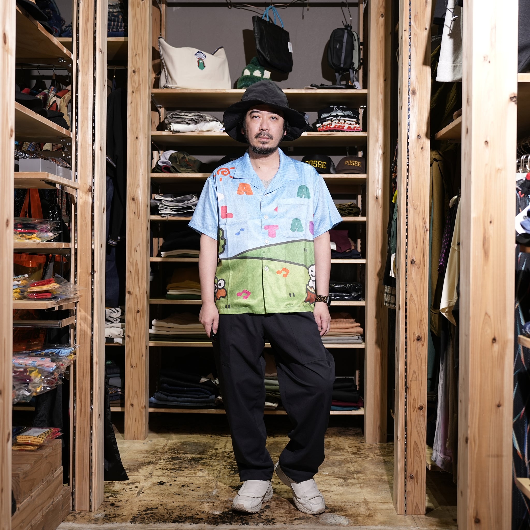 PS24T04 | paradise shirt | Color:Print【PLATEAU STUDIO_プラトー スタジオ】【archive】