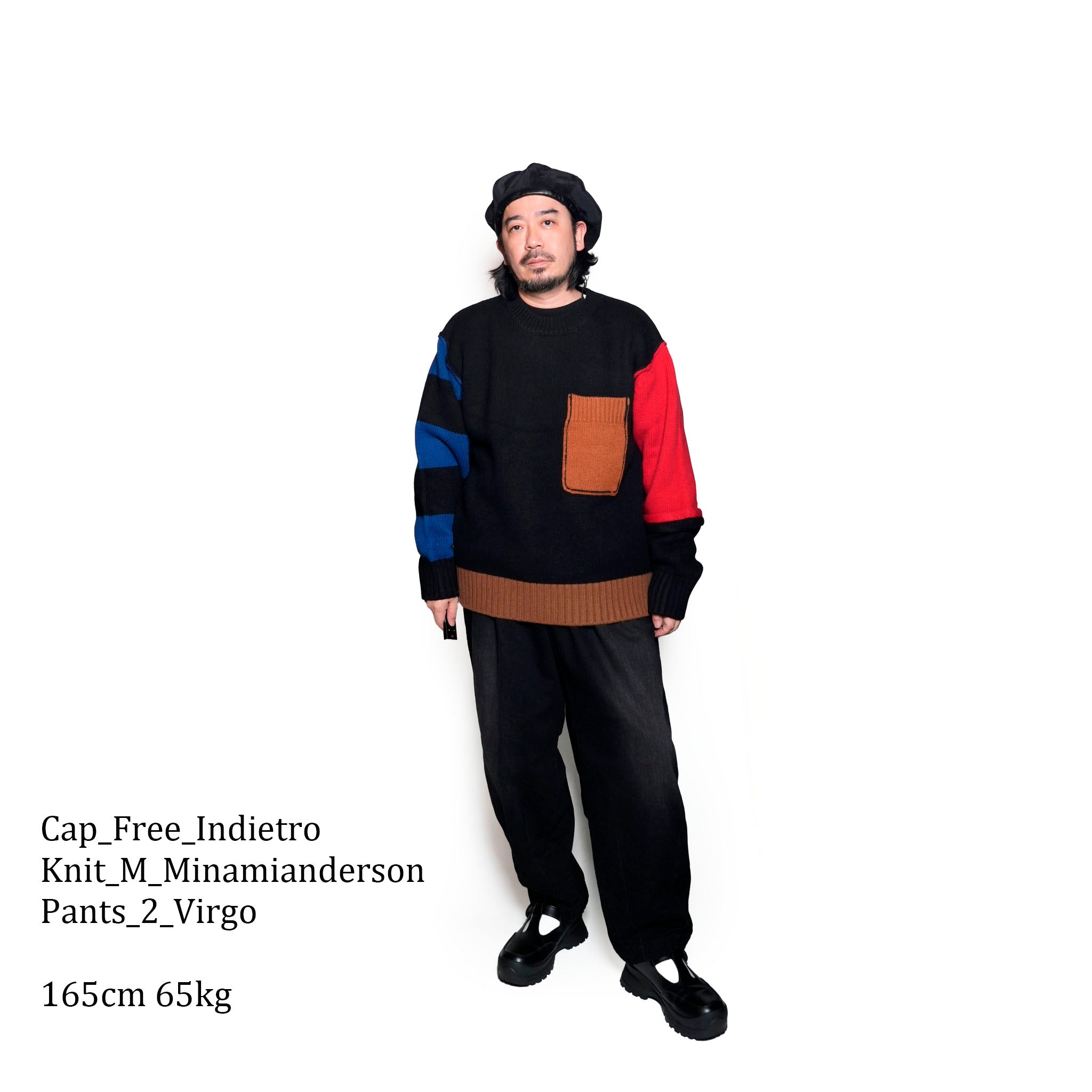 24#08-1030-0_Border | SIX-PATERN KNIT | Color:Border【MINAMI ANDERSON_ミナミアンダーソン】