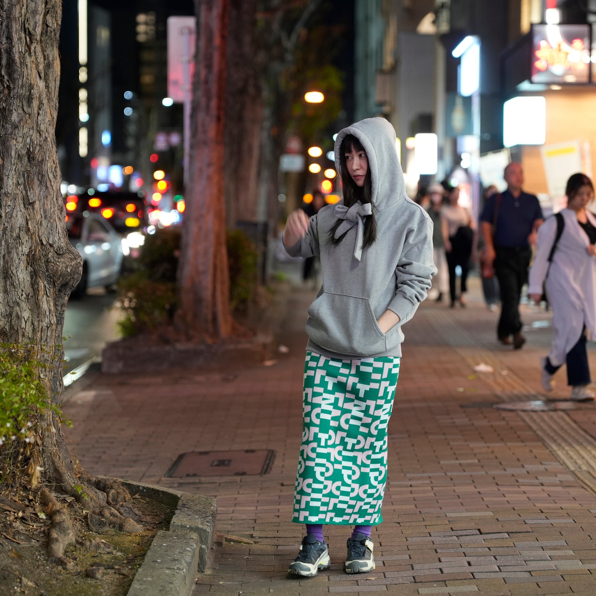 Demar Bow Hoodie | Color_Gray | No_32SM02TOM018GRY_GRAY【SISTER JANE_シスタージェーン】