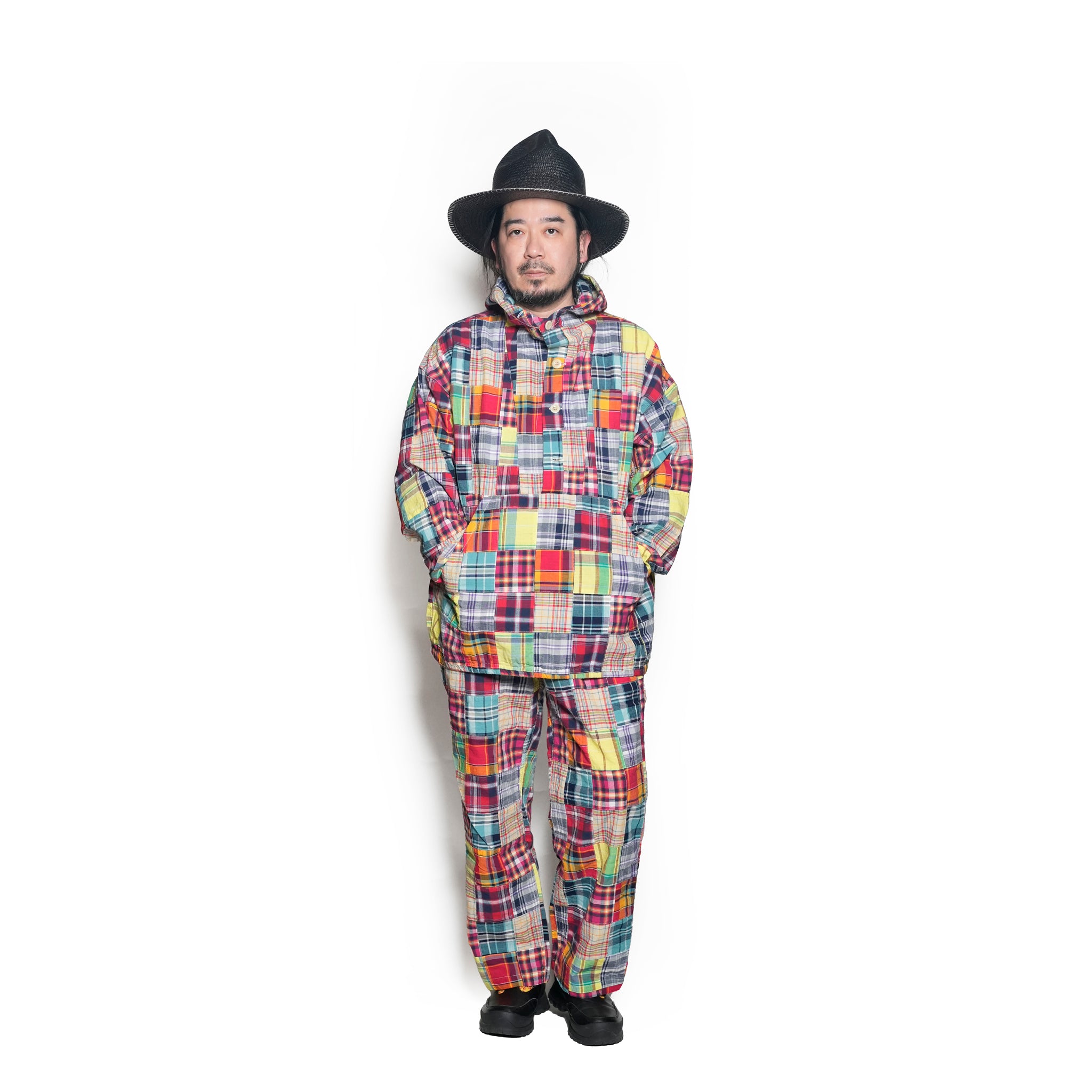 P0703301_01-CHECK | JACK TUCK PANTS | Color:01-Check【NASNGWAM_ナスングワム】【archive】