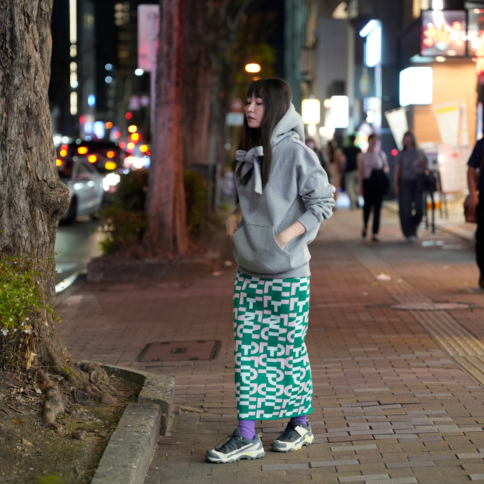 Demar Bow Hoodie | Color_Gray | No_32SM02TOM018GRY_GRAY【SISTER JANE_シスタージェーン】