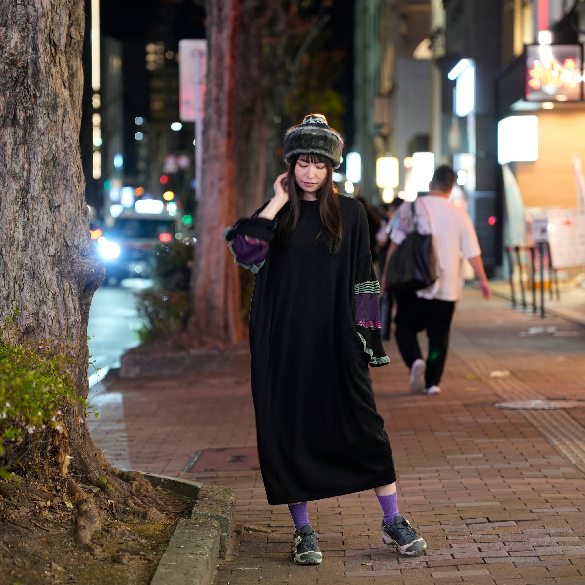 Drift Sleeve Dress | Color_Black | No_bsd25aw-15_black【BEDSIDEDRAMA_ベッドサイドドラマ】