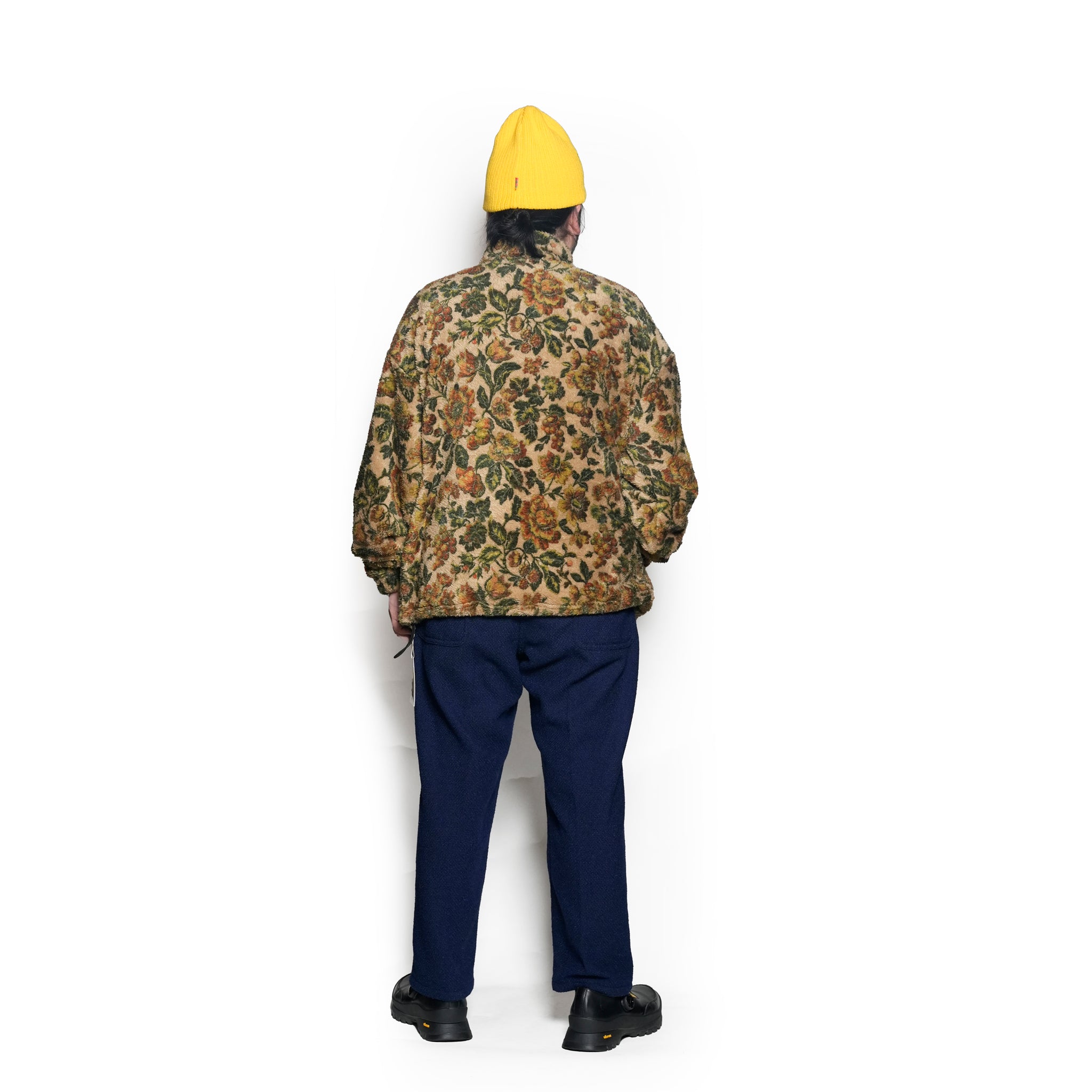 FLOWER FLEECE P.O | Color_Beige | No_voo-1246_beige【VOO_ヴォー】