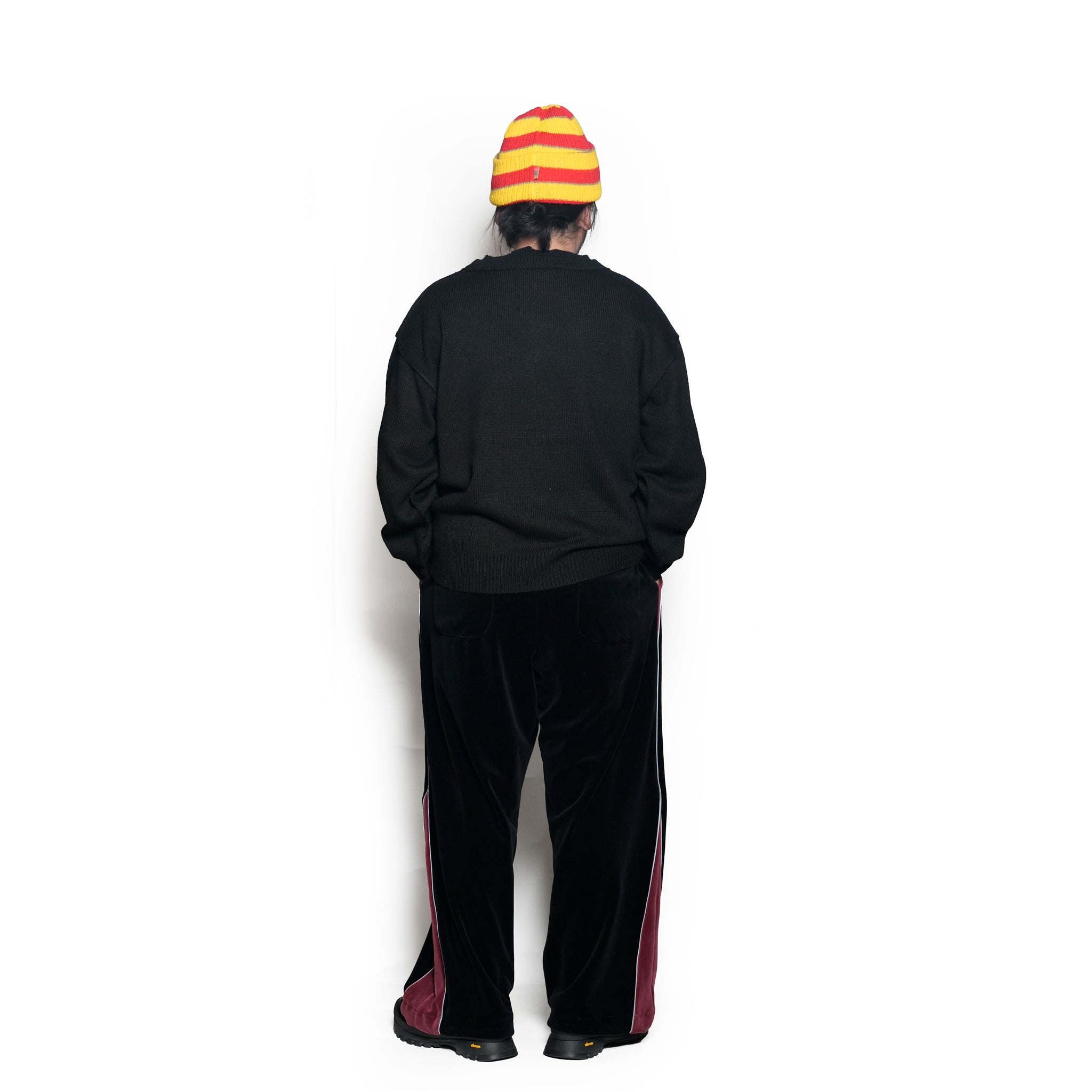 VELOUR TRACK EZ | Color_Black | No_voo-1243_black【VOO_ヴォー】【入荷予定アイテム・入荷連絡可能】
