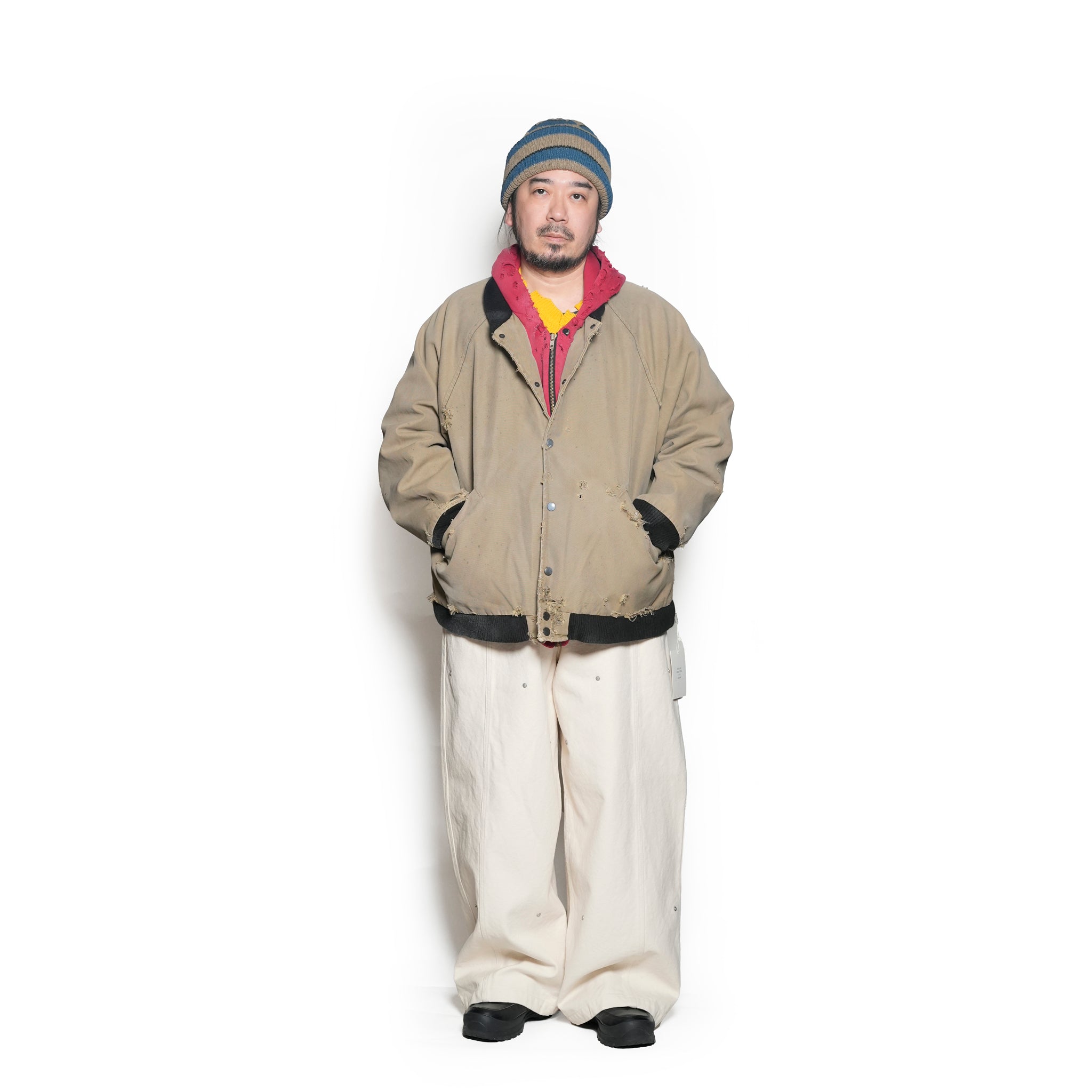 TRICKY DUCK JACKET | Color_Sand | No_voo-1248_sand【VOO_ヴォー】【入荷予定アイテム・入荷連絡可能】