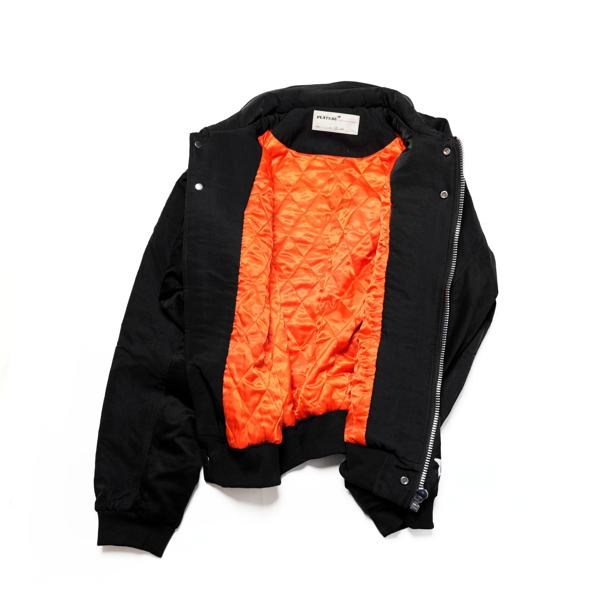 Pla24awj03-1_Black | 2024 logo bomber | Color:Black【PLATEAU STUDIO_プラトー スタジオ】【archive】